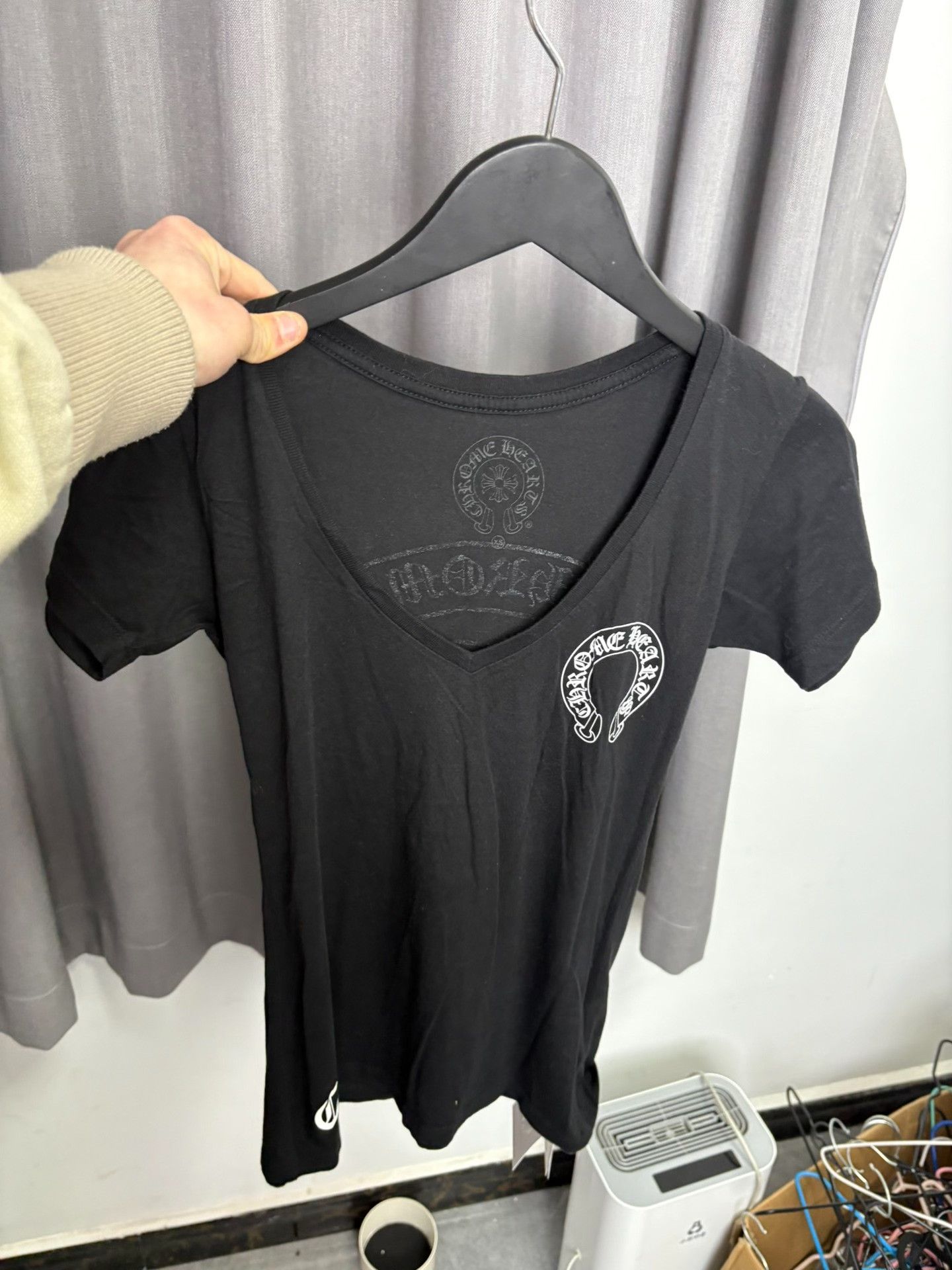 Chrome Hearts Chrome Hearts Black T-Shirt XS Women Size XS / US 0-2 / IT 36-38 - 9 Thumbnail