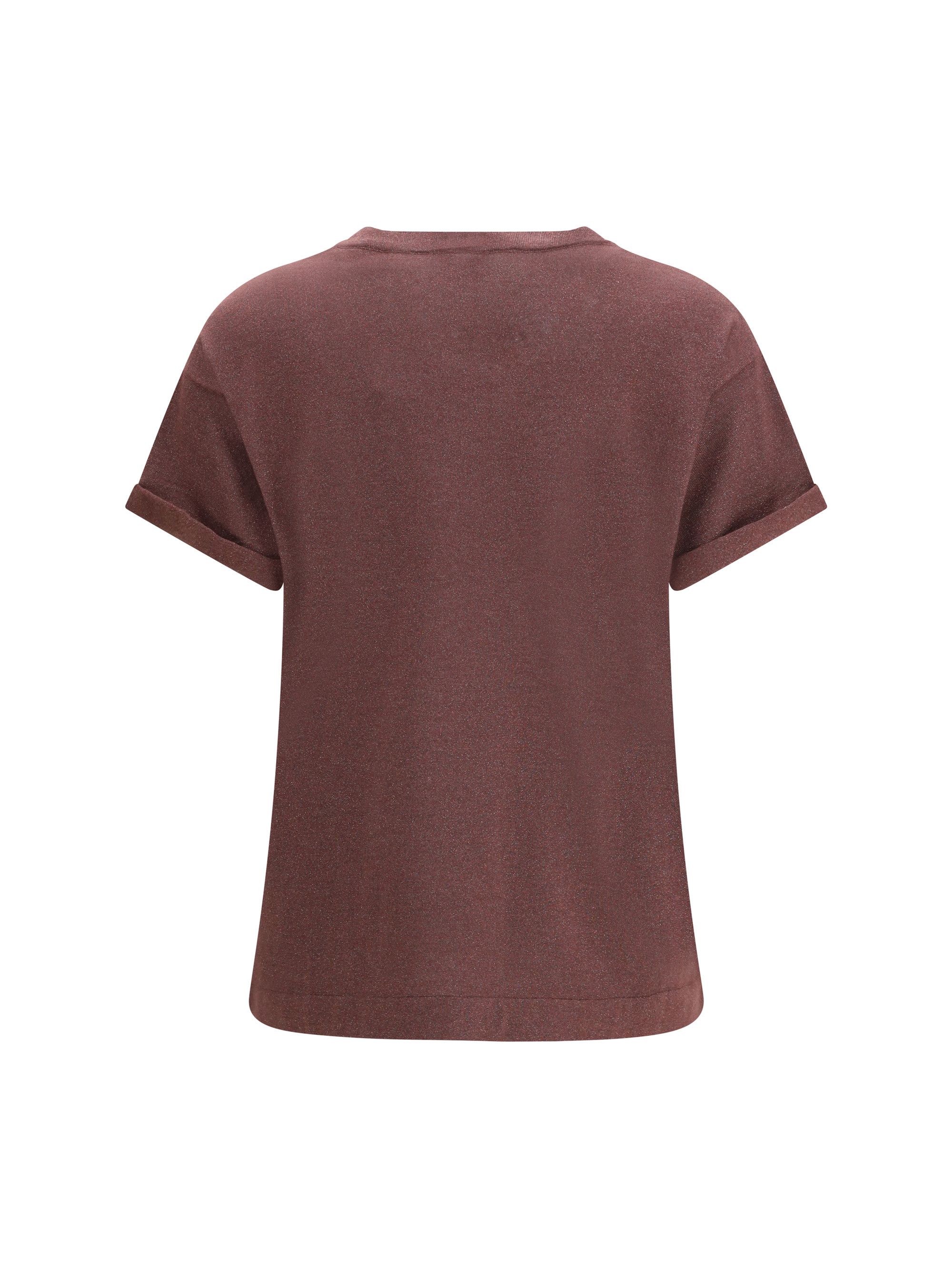 Brunello Cucinelli cashmere glitter T-shirt Size S / US 4 / IT 40 - 2 Thumbnail