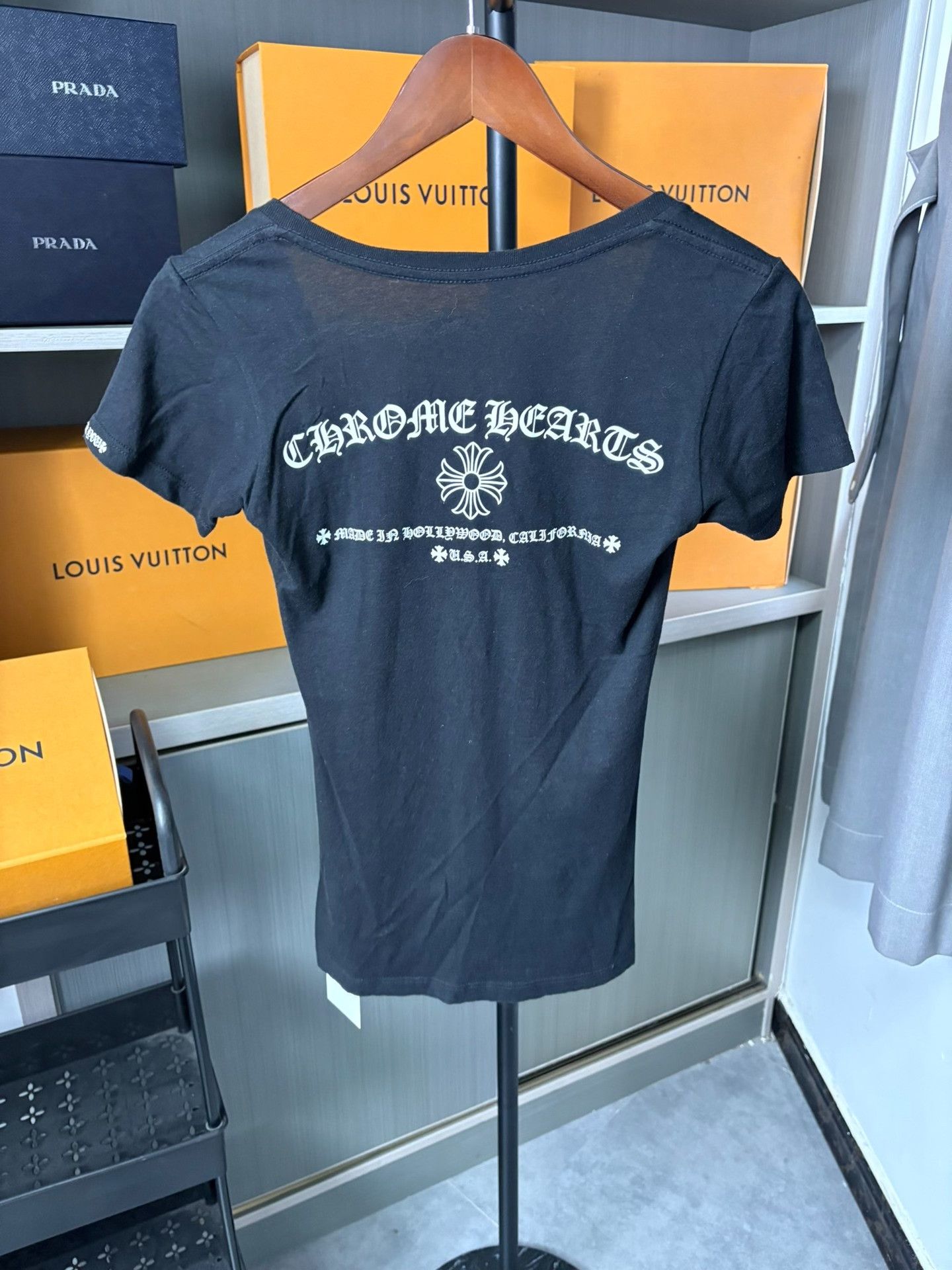 Chrome Hearts Chrome Hearts Black T-Shirt XS Women Size XS / US 0-2 / IT 36-38 - 3 Thumbnail