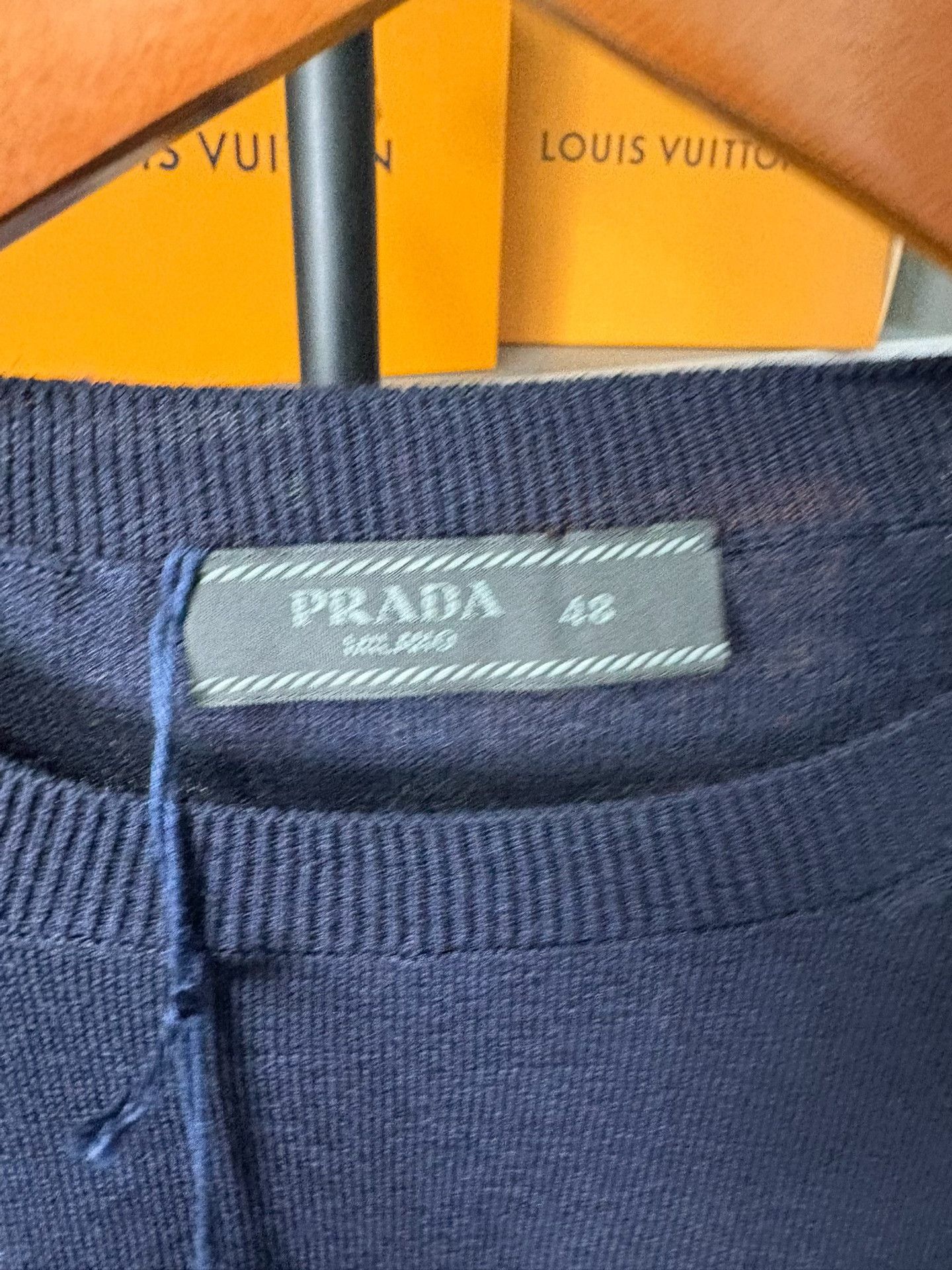 Prada Prada Knit Blue Sweater 48 Men Size US XL / EU 56 / 4 - 3 Thumbnail