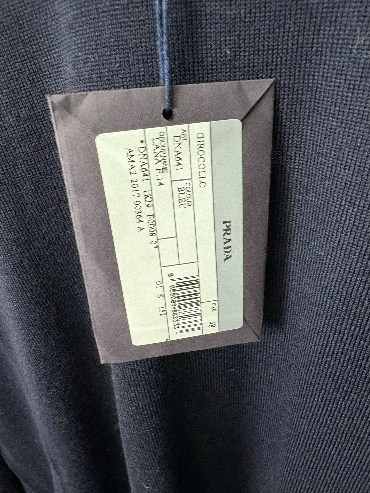 Prada Prada Knit Blue Sweater 48 Men Size US XL / EU 56 / 4 - 2 Thumbnail