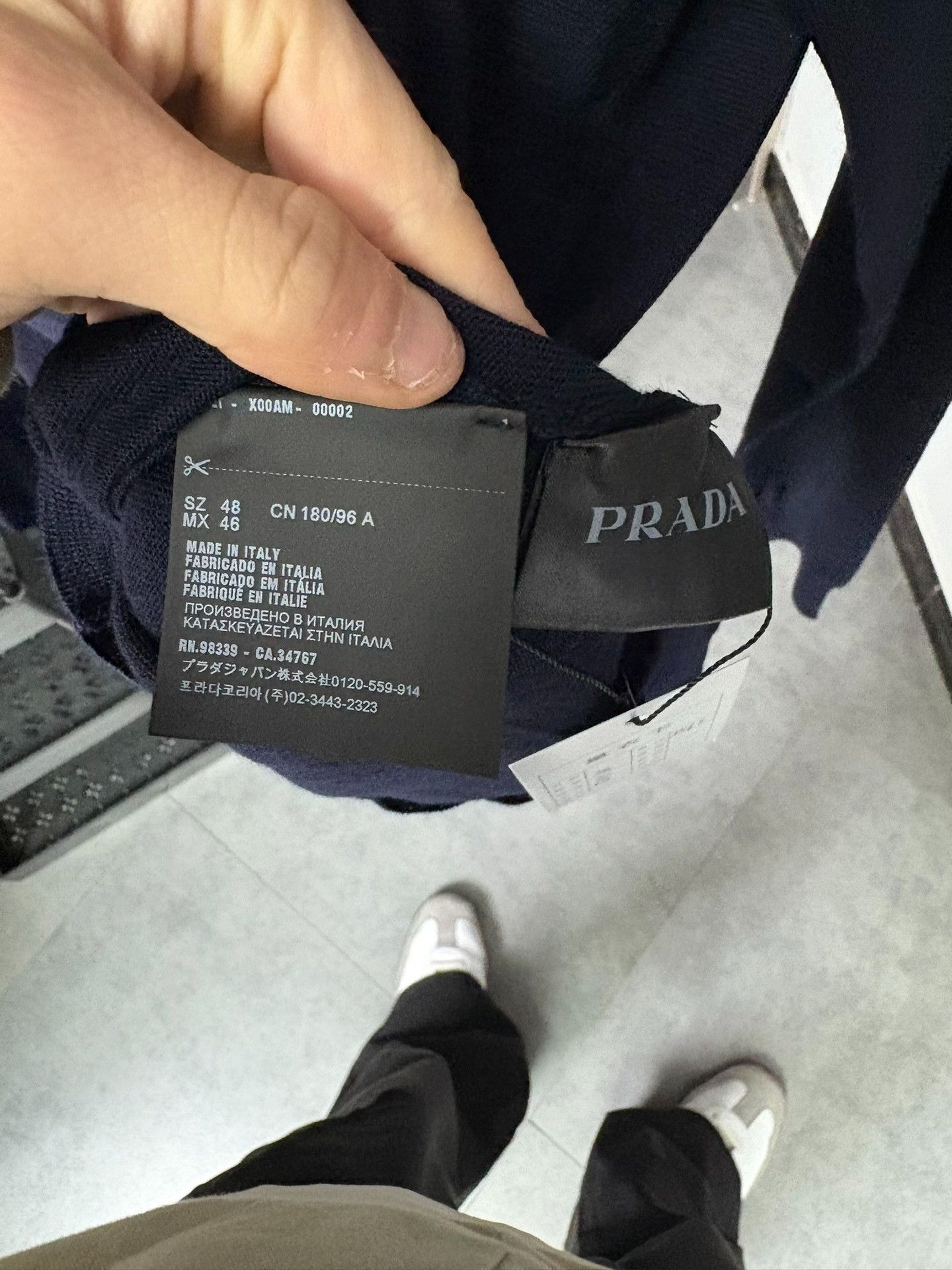 Prada Prada Knit Blue Sweater 48 Men Size US XL / EU 56 / 4 - 5 Thumbnail