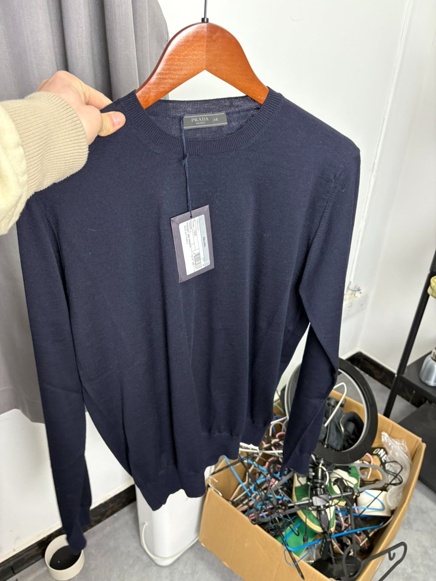 Prada Prada Knit Blue Sweater 48 Men Size US XL / EU 56 / 4 - 7 Thumbnail
