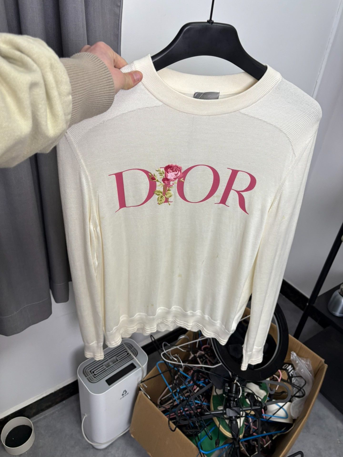 Dior Dior Retro Embroidered Pink Sweater S Women Size S / US 4 / IT 40 - 7 Thumbnail