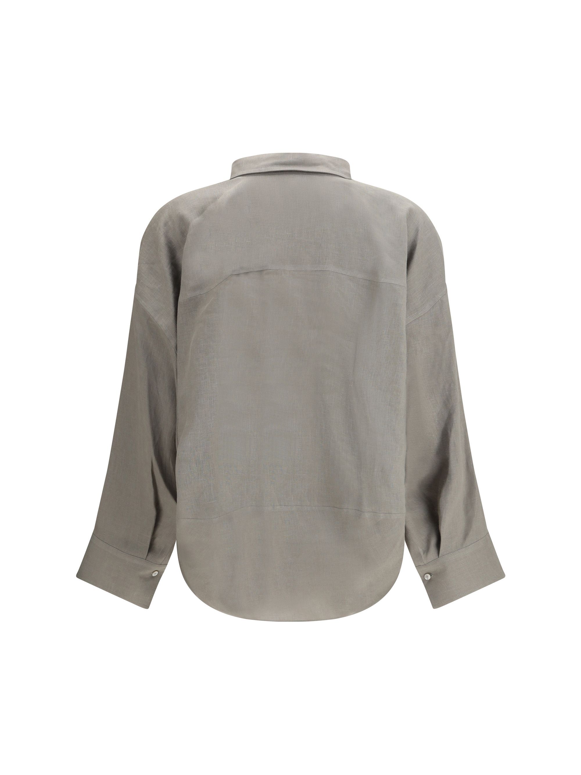 Brunello Cucinelli V-neck Blouse Size S / US 4 / IT 40 - 2 Thumbnail