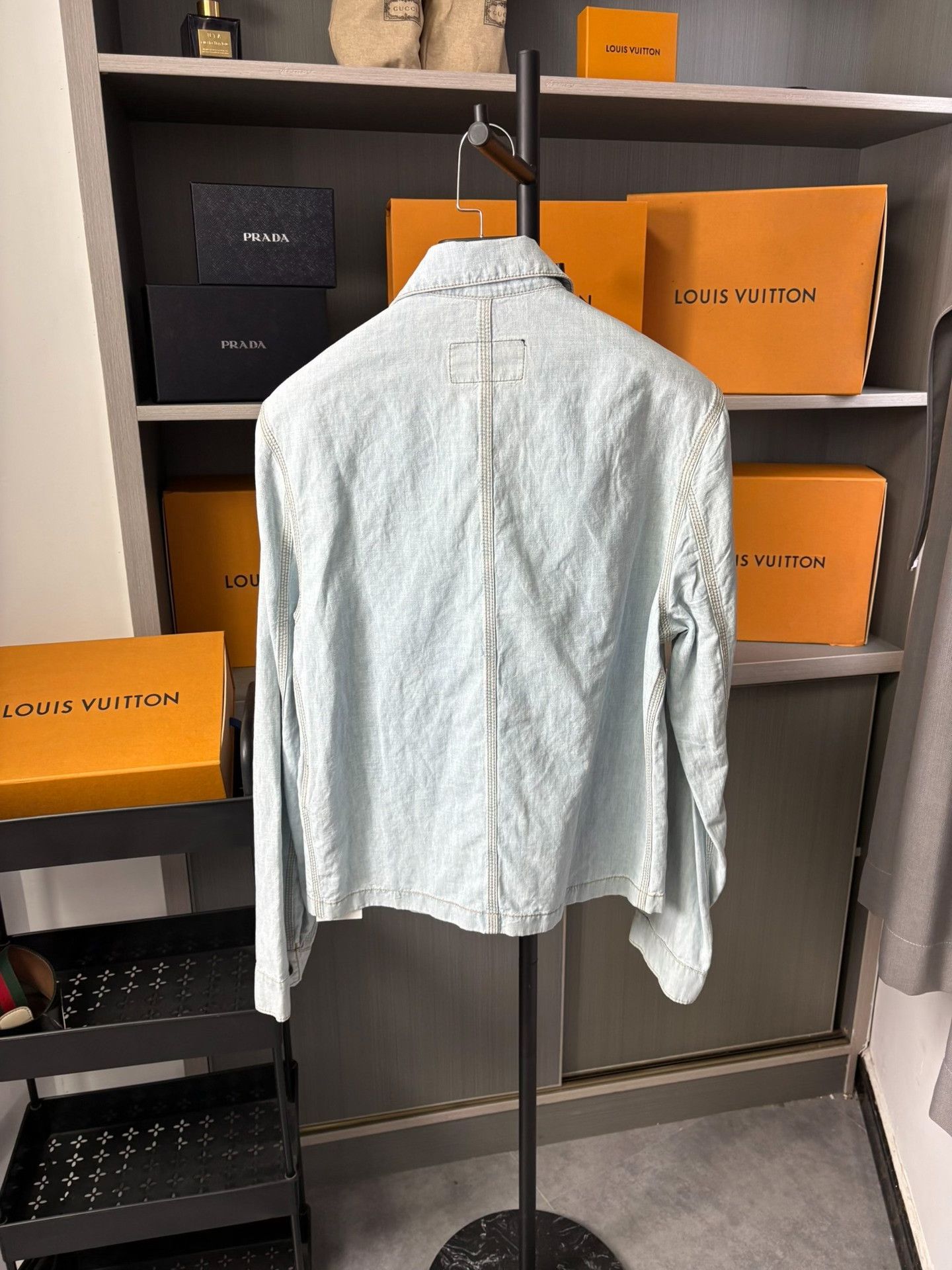 Prada Prada Denim Blue Light Jacket S Men Size US S / EU 44-46 / 1 - 5 Thumbnail