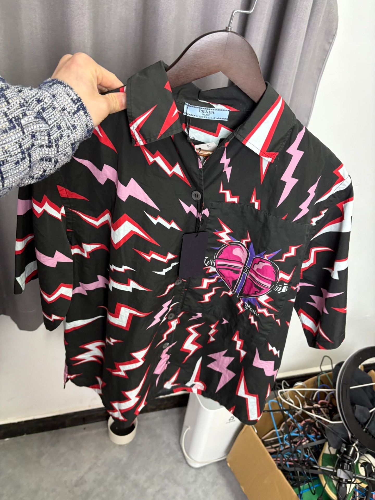 Prada Prada Pink Shirt 38 Men Size US S / EU 44-46 / 1 - 6 Thumbnail