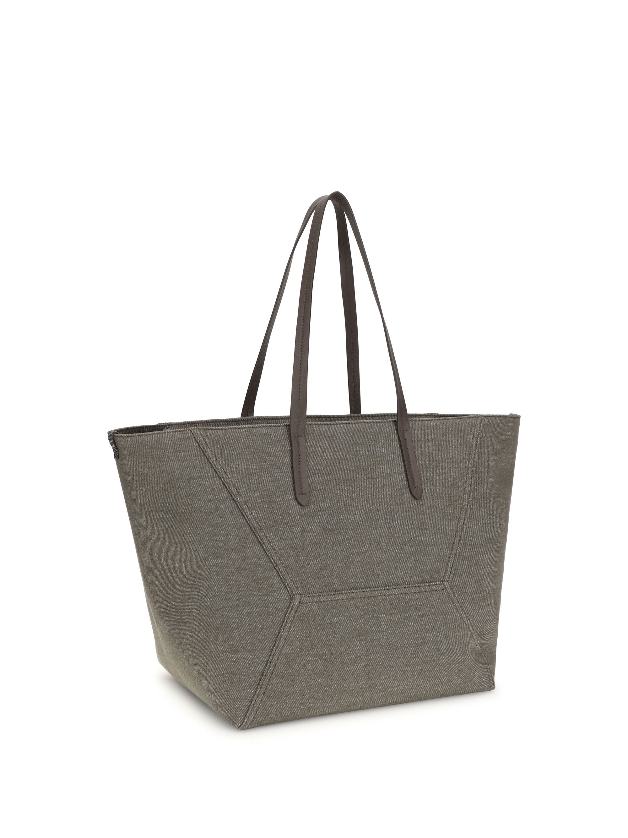 Brunello Cucinelli Canvas BC Tote Bag Size ONE SIZE - 3 Thumbnail