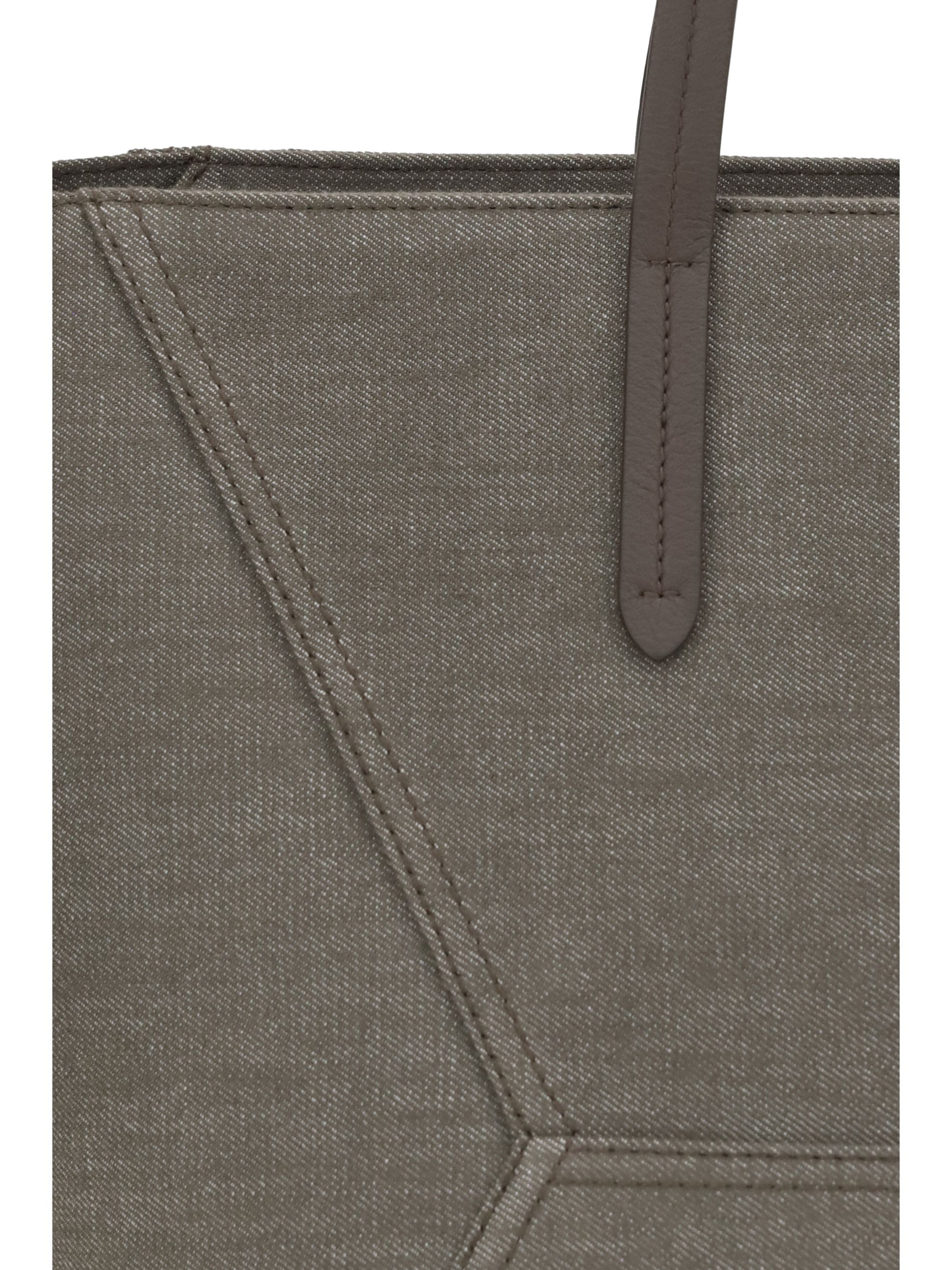 Brunello Cucinelli Canvas BC Tote Bag Size ONE SIZE - 4 Thumbnail