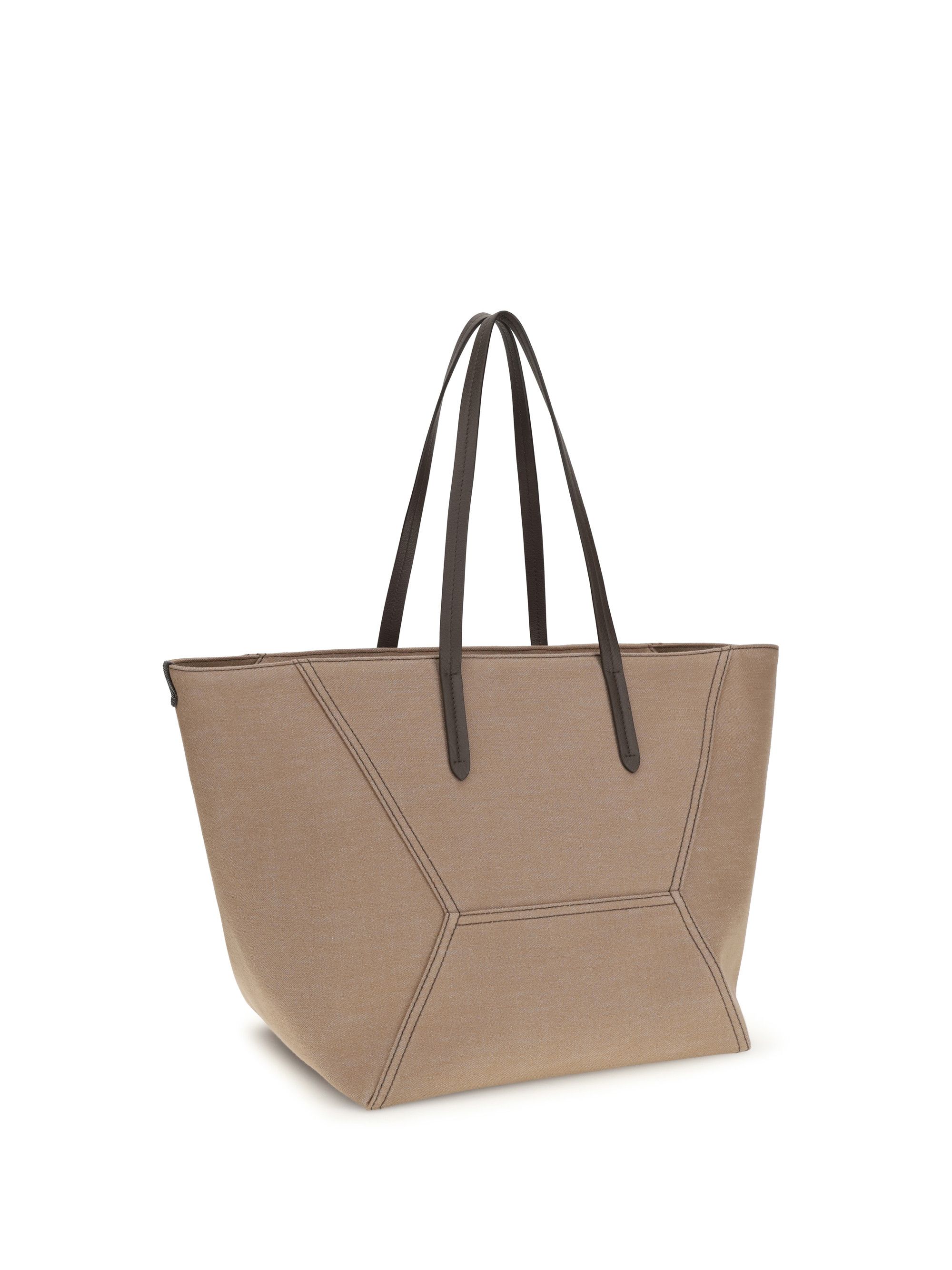 Brunello Cucinelli Canvas BC Tote Bag Size ONE SIZE - 3 Thumbnail