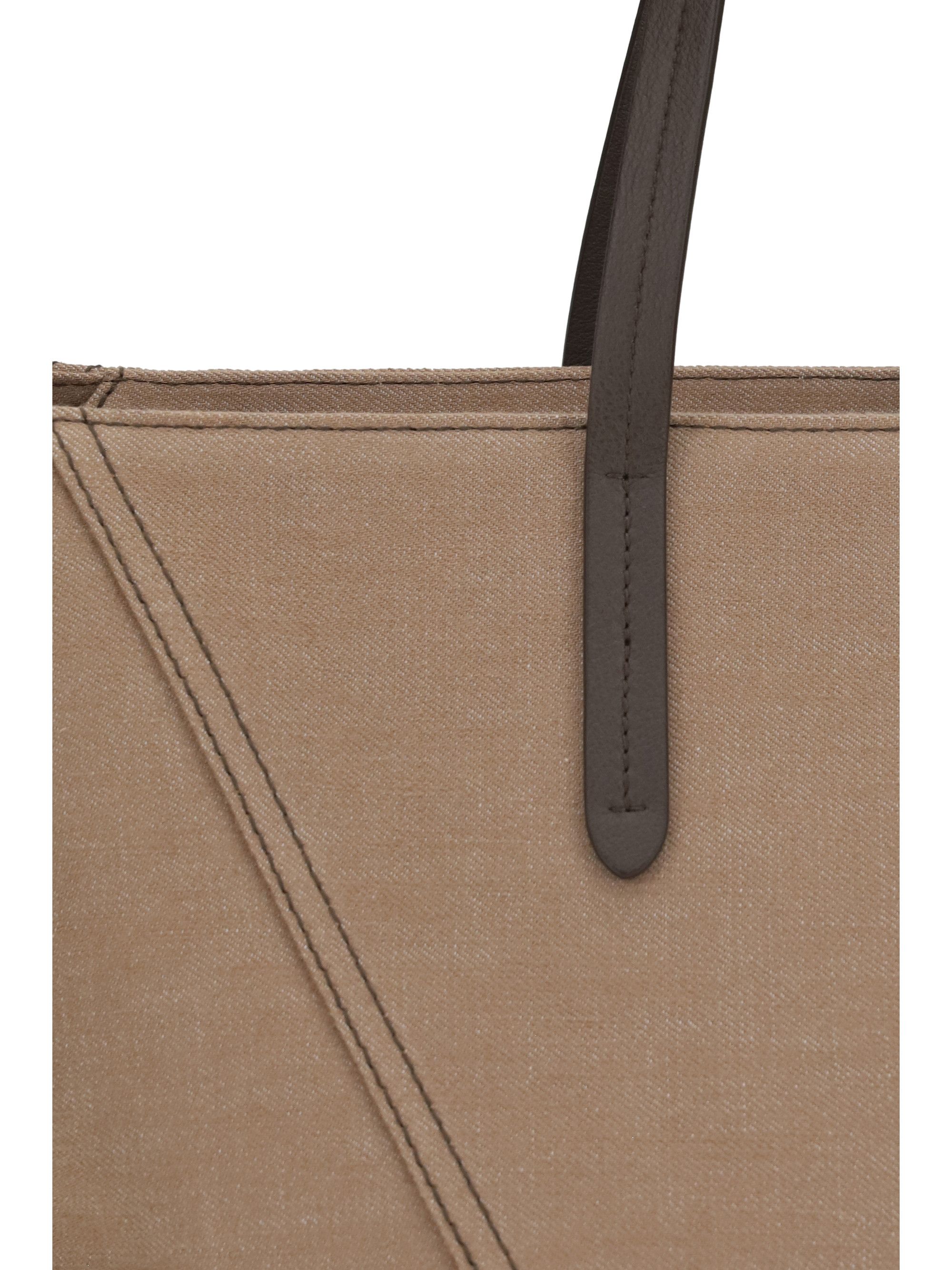 Brunello Cucinelli Canvas BC Tote Bag Size ONE SIZE - 4 Thumbnail
