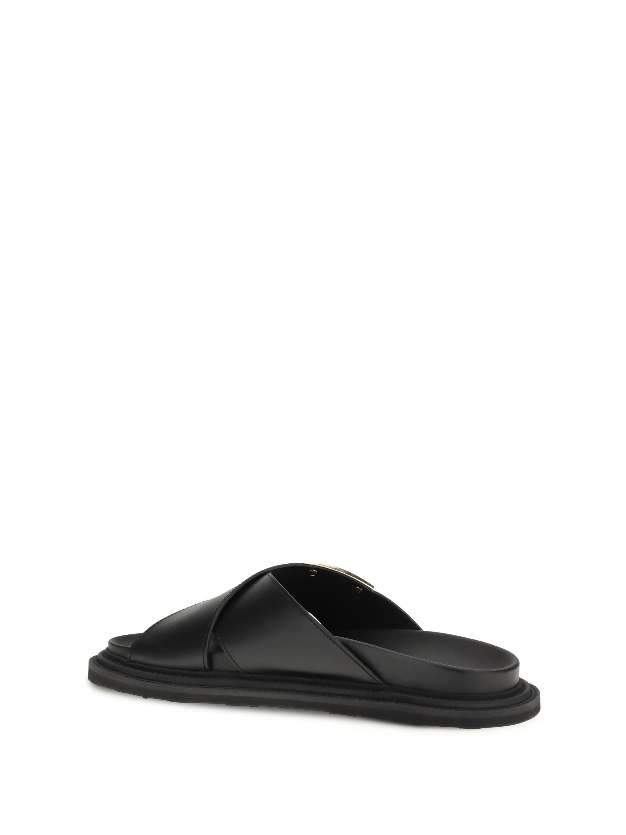 Moschino Leather Sandals Size US 7 / EU 40 - 3 Thumbnail