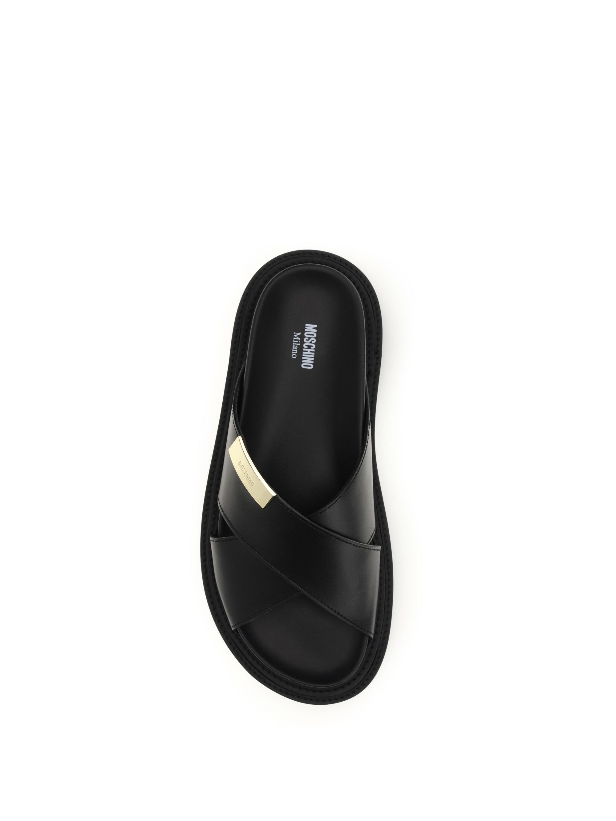 Moschino Leather Sandals Size US 7 / EU 40 - 4 Thumbnail