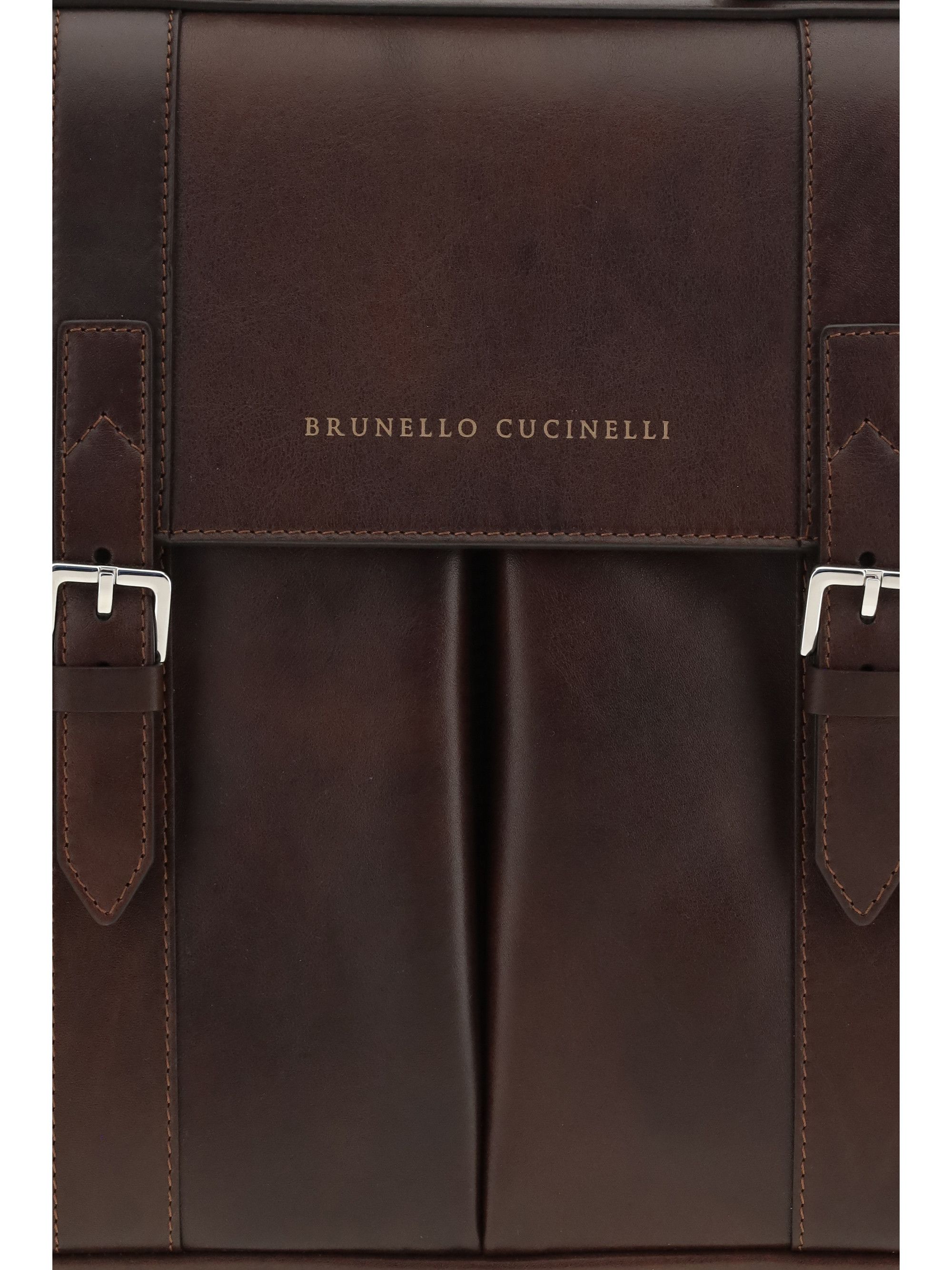Brunello Cucinelli Leather Travel Bag Size ONE SIZE - 4 Thumbnail