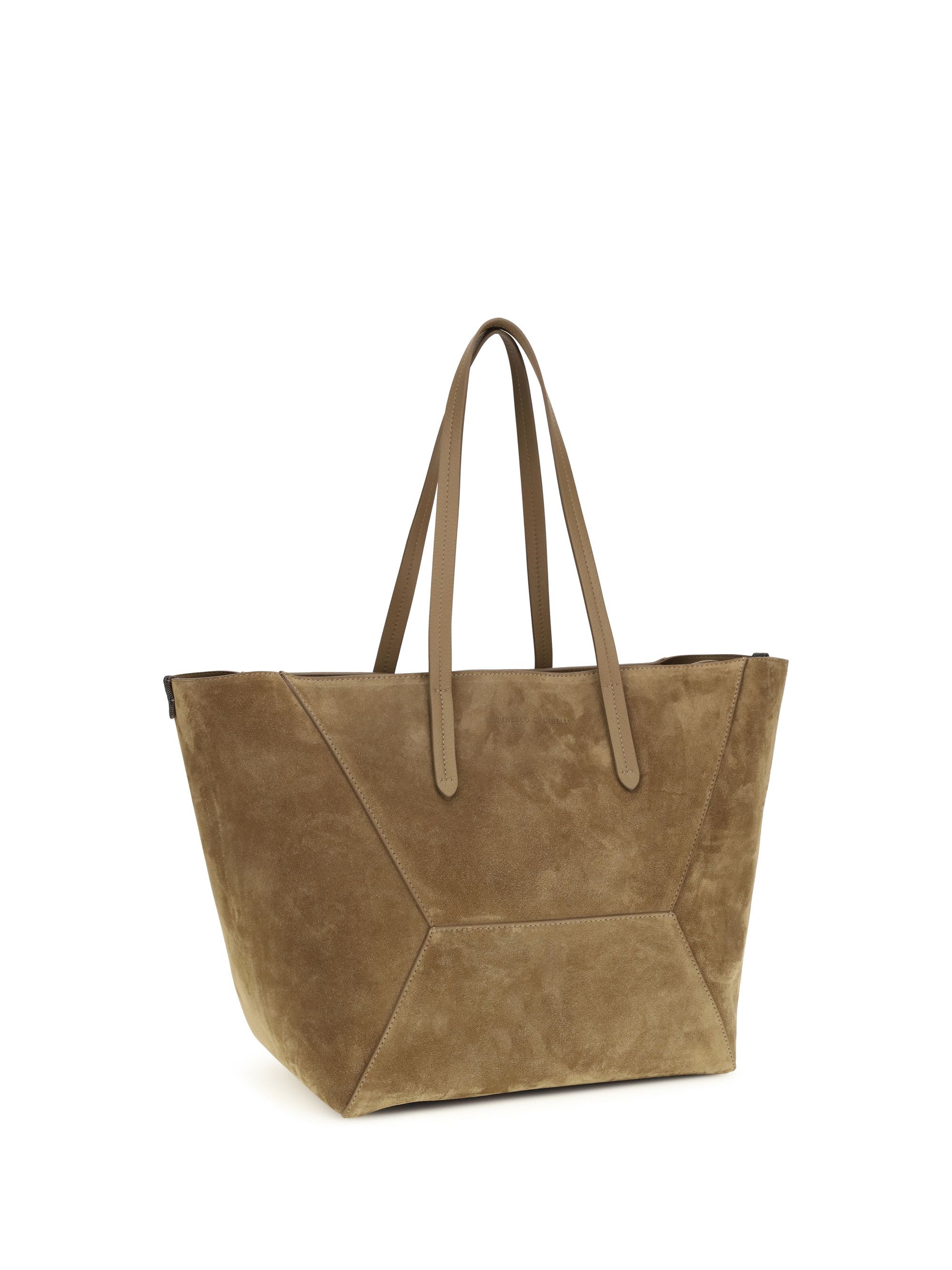 Brunello Cucinelli Suede BC Tote Bag Size ONE SIZE - 2 Thumbnail