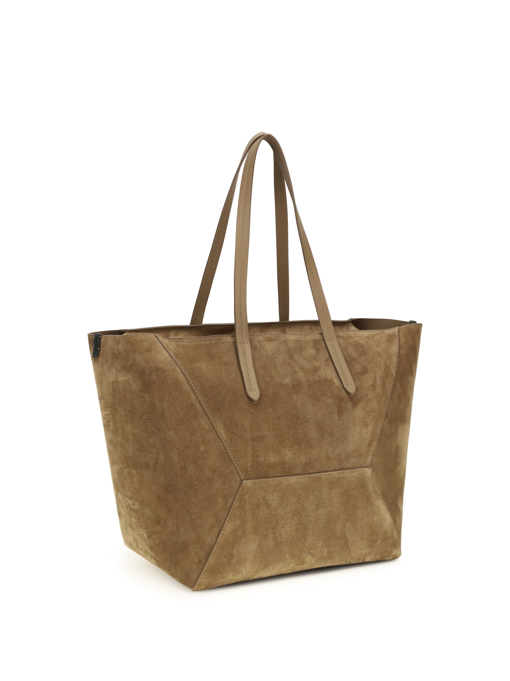 Brunello Cucinelli Suede BC Tote Bag Size ONE SIZE - 3 Thumbnail