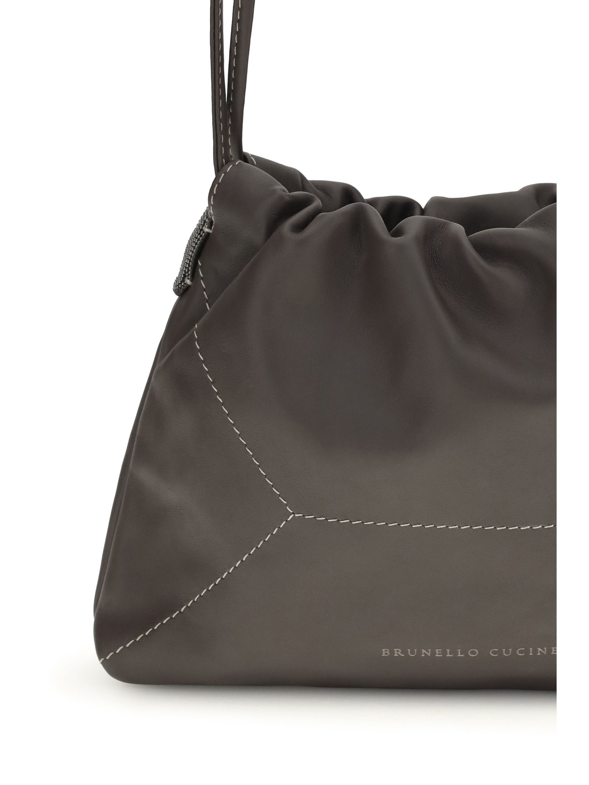 Brunello Cucinelli Leather Shoulder Bag Size ONE SIZE - 4 Thumbnail