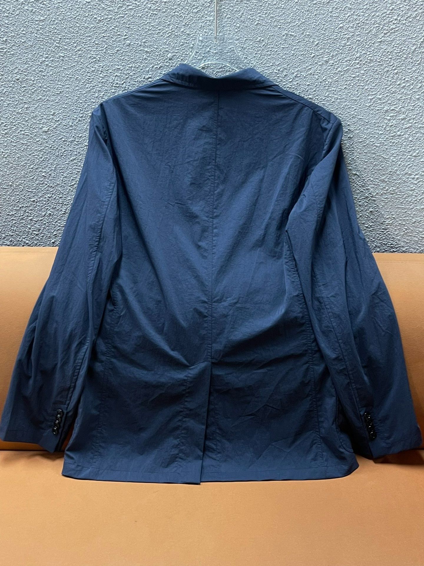 Hermes Hermes Men's Blue Solid Long-Sleeve Blazer Size US M / EU 48-50 / 2 - 2 Thumbnail