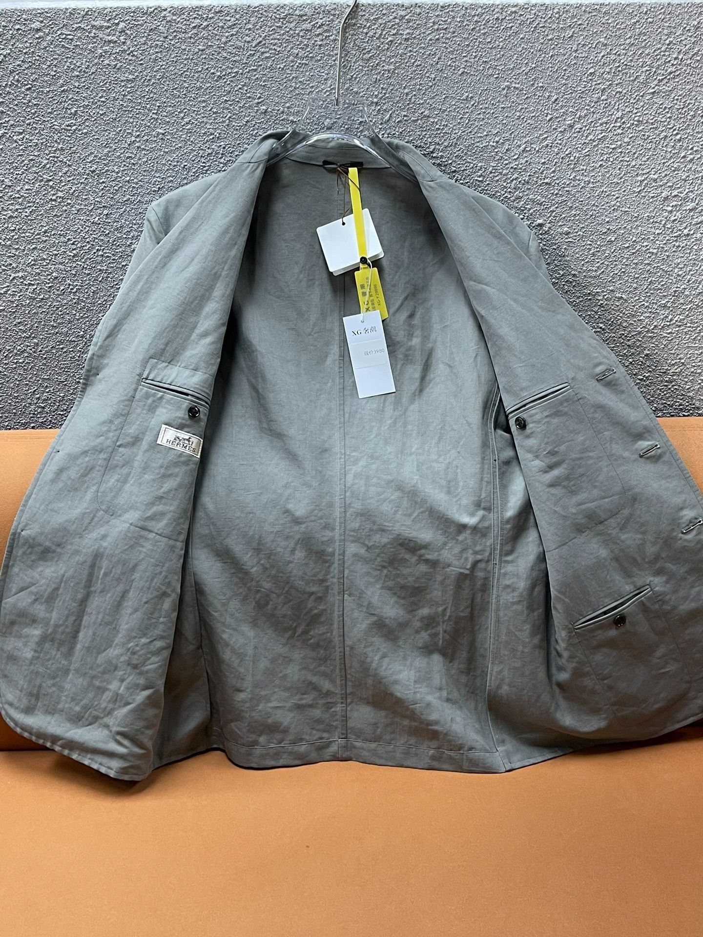 Hermes Hermes Linen Blend Lapel Single-Breasted Blazer Size US M / EU 48-50 / 2 - 3 Thumbnail