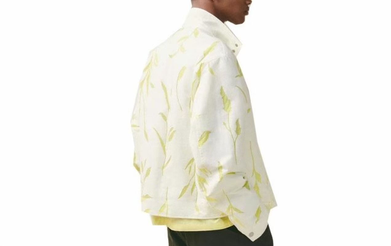Hermes Hermes Men's White Plant Print Jacket Size US L / EU 52-54 / 3 - 8 Thumbnail