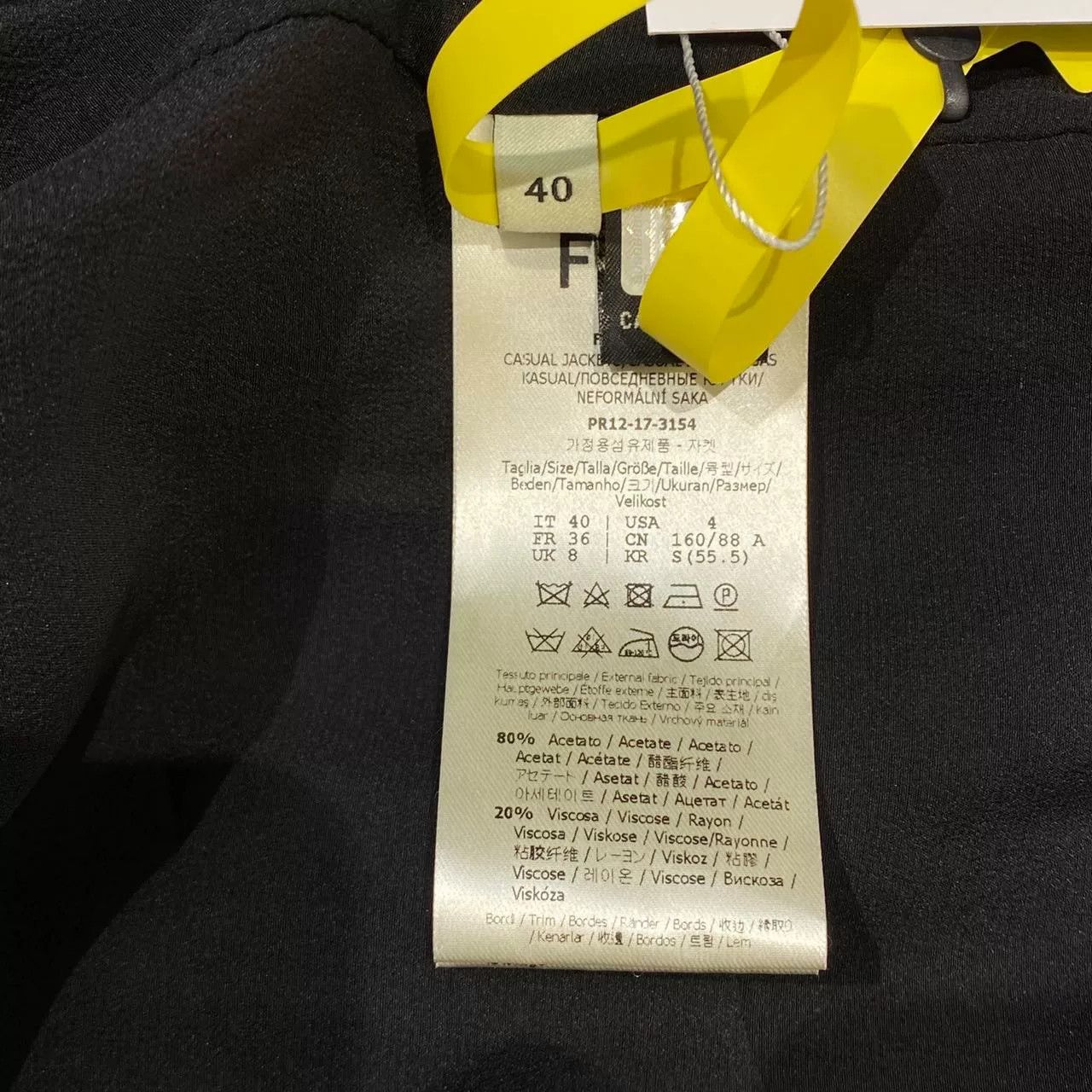 Fendi FENDI Logo Single-Breasted Long-Sleeve Jacket Size S / US 4 / IT 40 - 7 Thumbnail