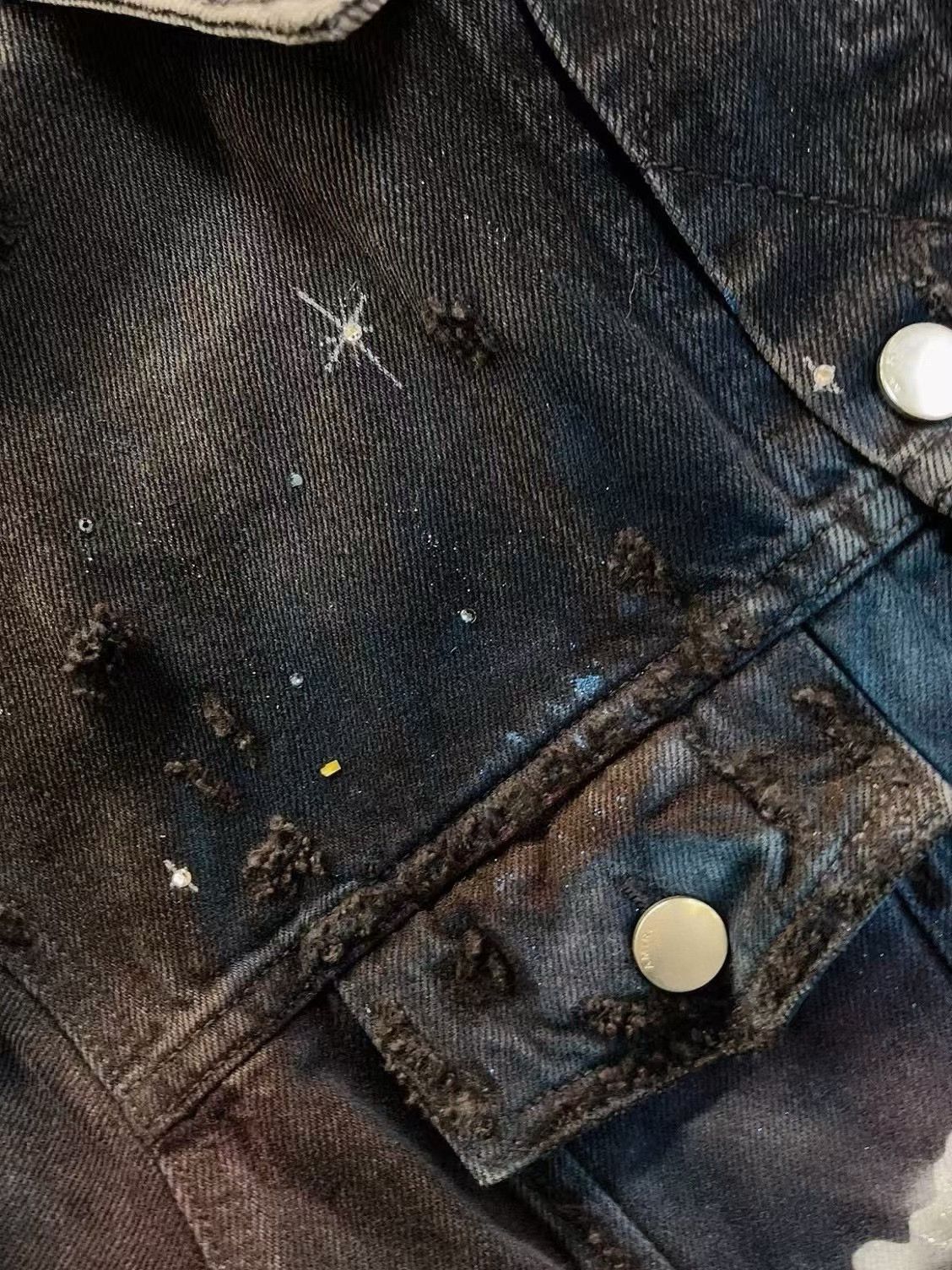 Amiri Amiri Starry Wolf Denim Jacket Size US XL / EU 56 / 4 - 8 Thumbnail