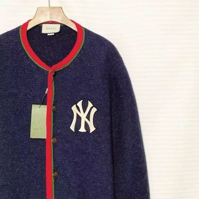 Gucci Gucci x NY Yankees Logo Wool Sweater Size US XL / EU 56 / 4 - 3 Thumbnail
