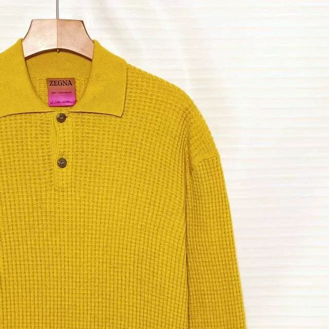 Z Zegna Zegna X The Elder Statesman Oasi Cashmere Polo Shirt Size US S / EU 44-46 / 1 - 4 Thumbnail