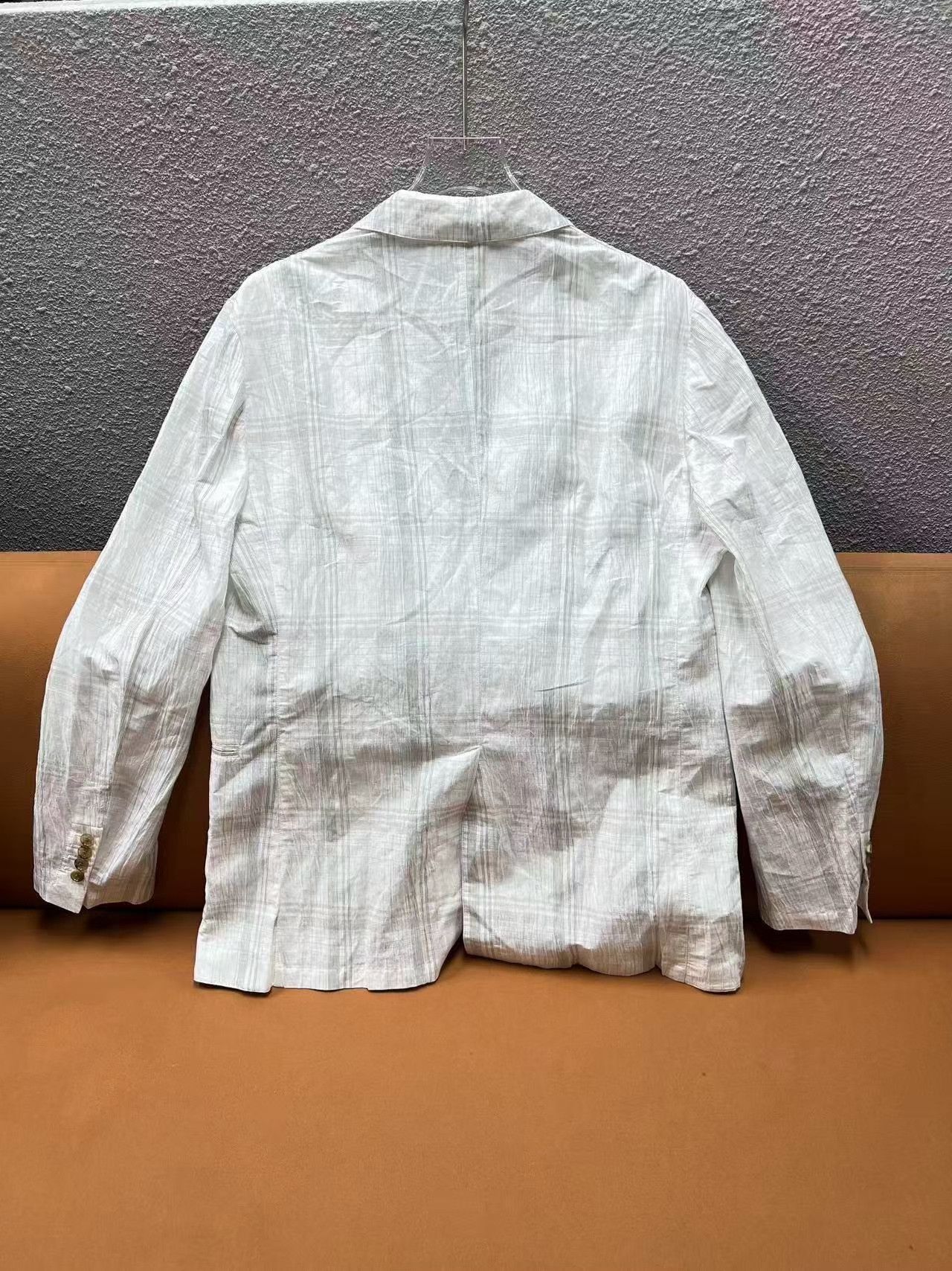Hermes HERMES SS22 Carreaux Linen Check Blazer Size US S / EU 44-46 / 1 - 2 Thumbnail
