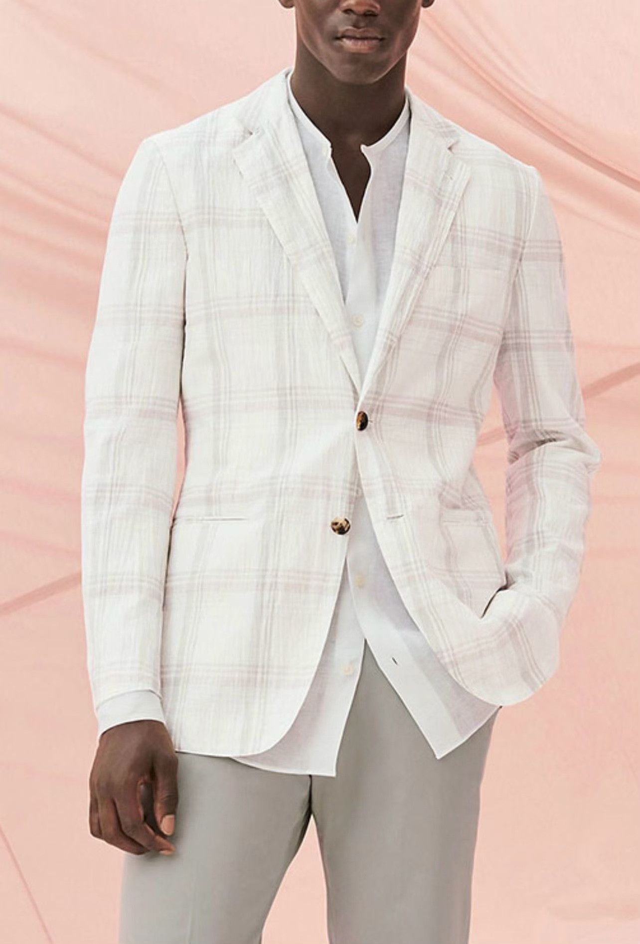 Hermes HERMES SS22 Carreaux Linen Check Blazer Size US S / EU 44-46 / 1 - 8 Thumbnail
