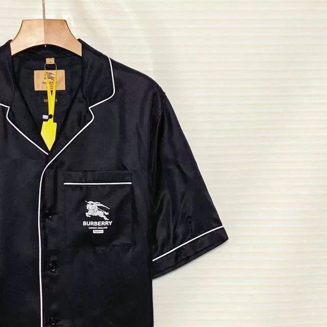 Burberry Burberry x Supreme SS22 Logo Silk Shirt Size US L / EU 52-54 / 3 - 3 Thumbnail