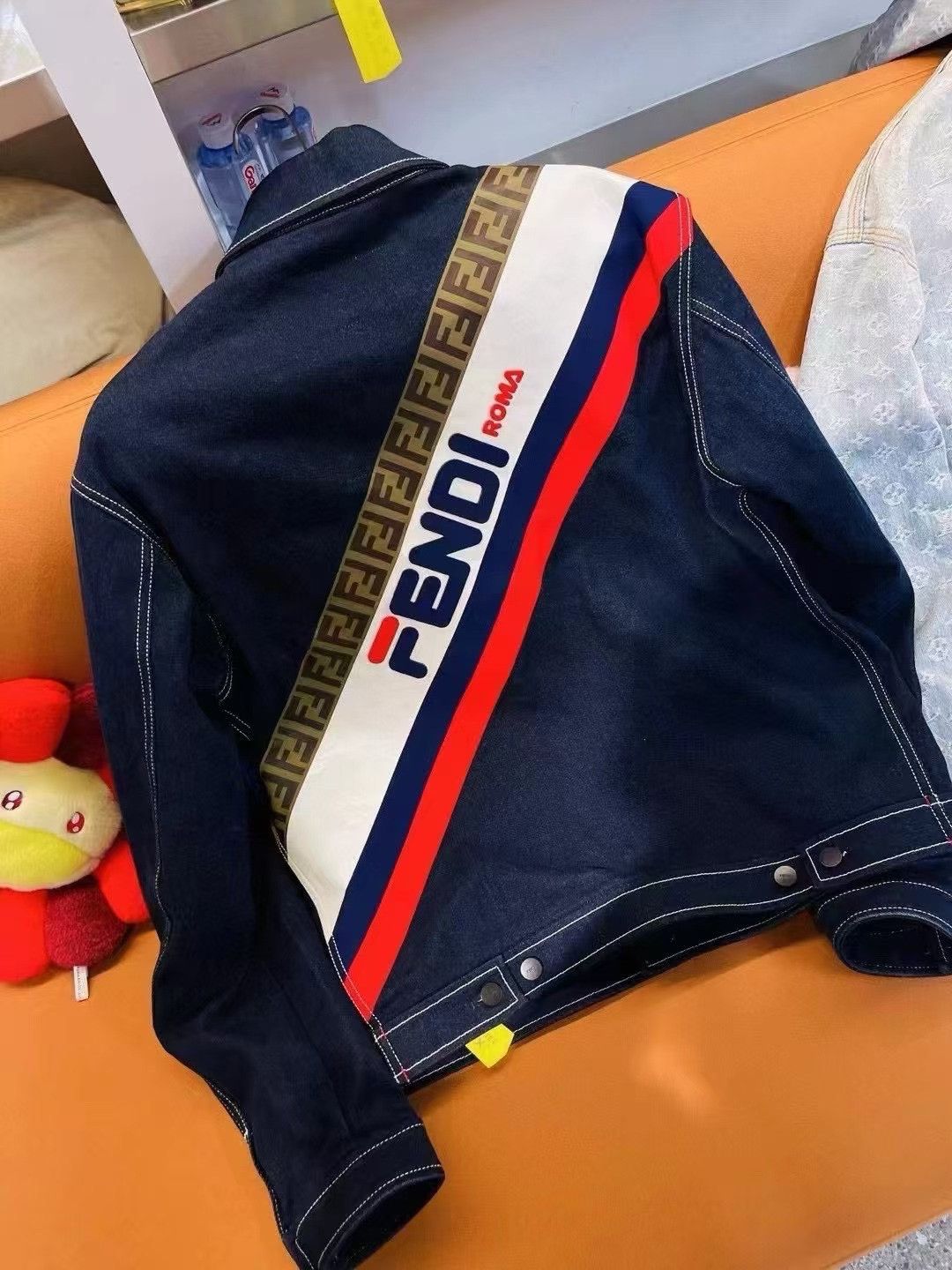 Fendi FENDI x Flia Patchwork Logo Denim Jacket Size US M / EU 48-50 / 2 - 2 Thumbnail