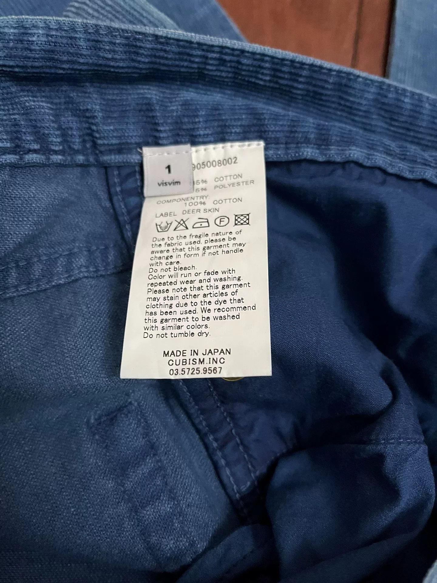 Visvim visvim ict fluxus indigo corduroy pants Size US 26 / EU 42 - 4 Thumbnail