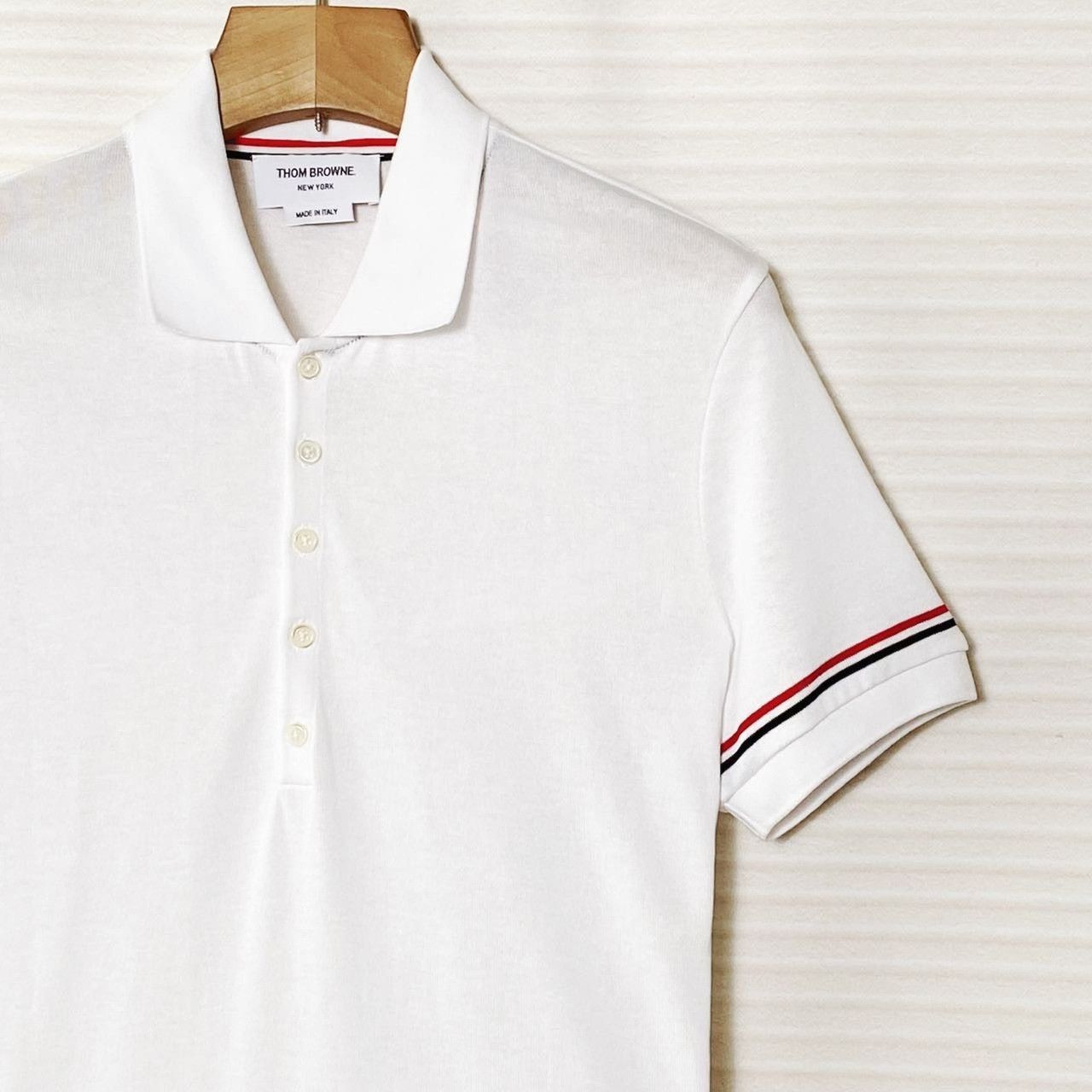 Thom Browne Thom Browne Men's Short-Sleeve Polo Shirt Size US S / EU 44-46 / 1 - 4 Thumbnail