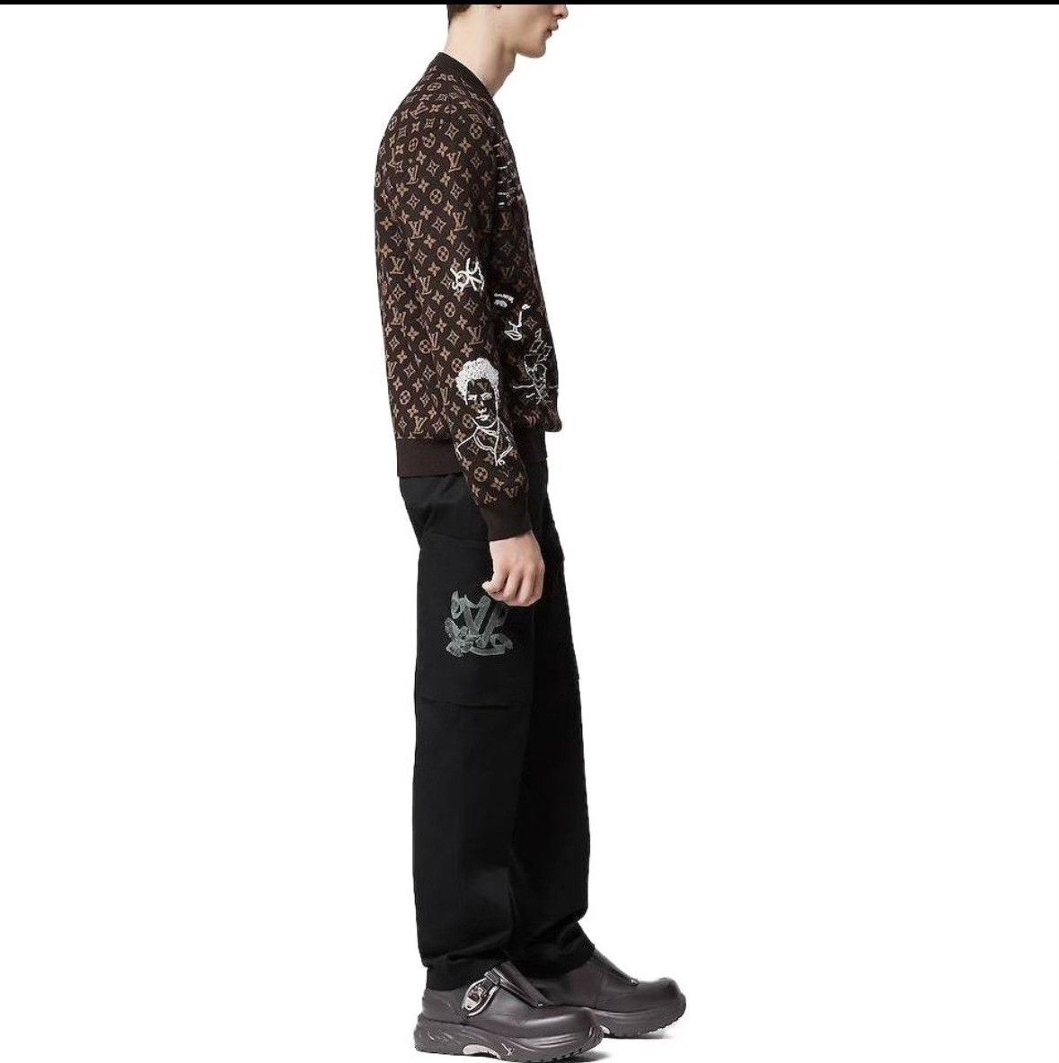 Louis Vuitton Louis Vuitton FW23 Men's Black Cargo Pants Size US 28 / EU 44 - 7 Thumbnail