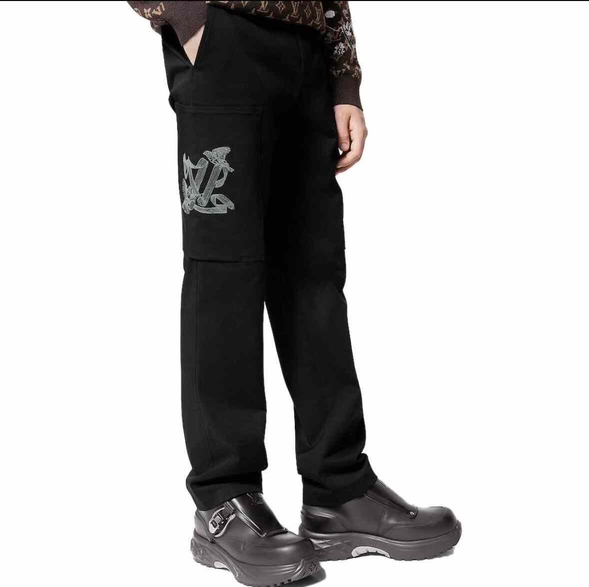 Louis Vuitton Louis Vuitton FW23 Men's Black Cargo Pants Size US 28 / EU 44 - 8 Thumbnail