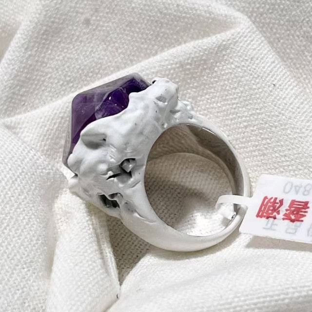 Dior Dior x Daniel Arsham Cracked Amethyst Ring Size ONE SIZE - 2 Thumbnail