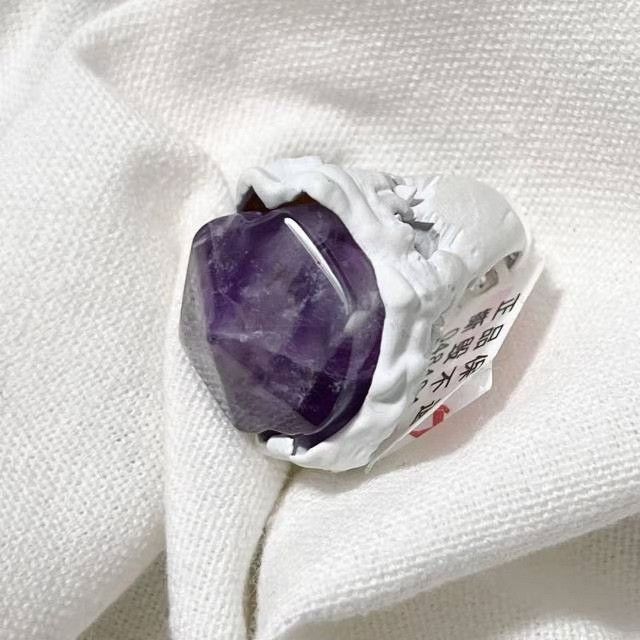 Dior Dior x Daniel Arsham Cracked Amethyst Ring Size ONE SIZE - 7 Thumbnail