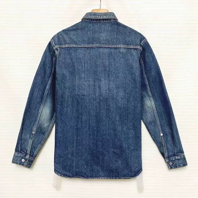 Dior DIOR FW22 Logo Tag Denim Shirt Men Size US XXS / EU 40 - 2 Thumbnail