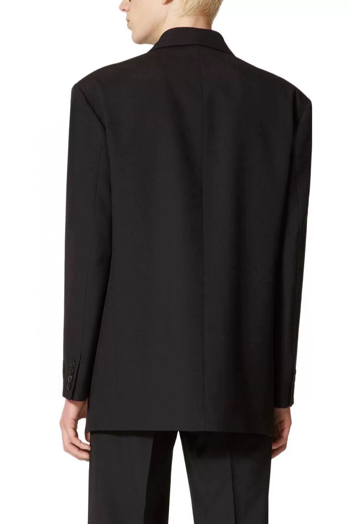 Valentino Valentino Black V-Neck Loose Jacket Size US M / EU 48-50 / 2 - 8 Thumbnail