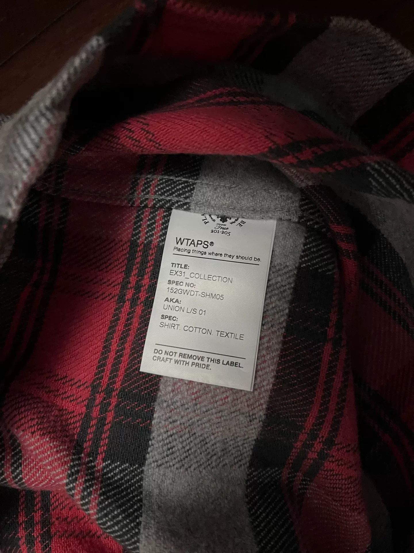 Wtaps WTAPS 15AW Union LS Shirt Size US S / EU 44-46 / 1 - 3 Thumbnail