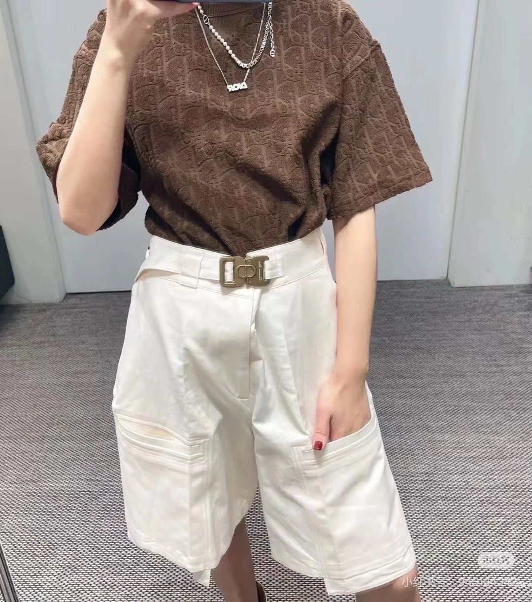 Dior DIOR SS22 Cotton Satin Cargo Shorts Size US 32 / EU 48 - 8 Thumbnail