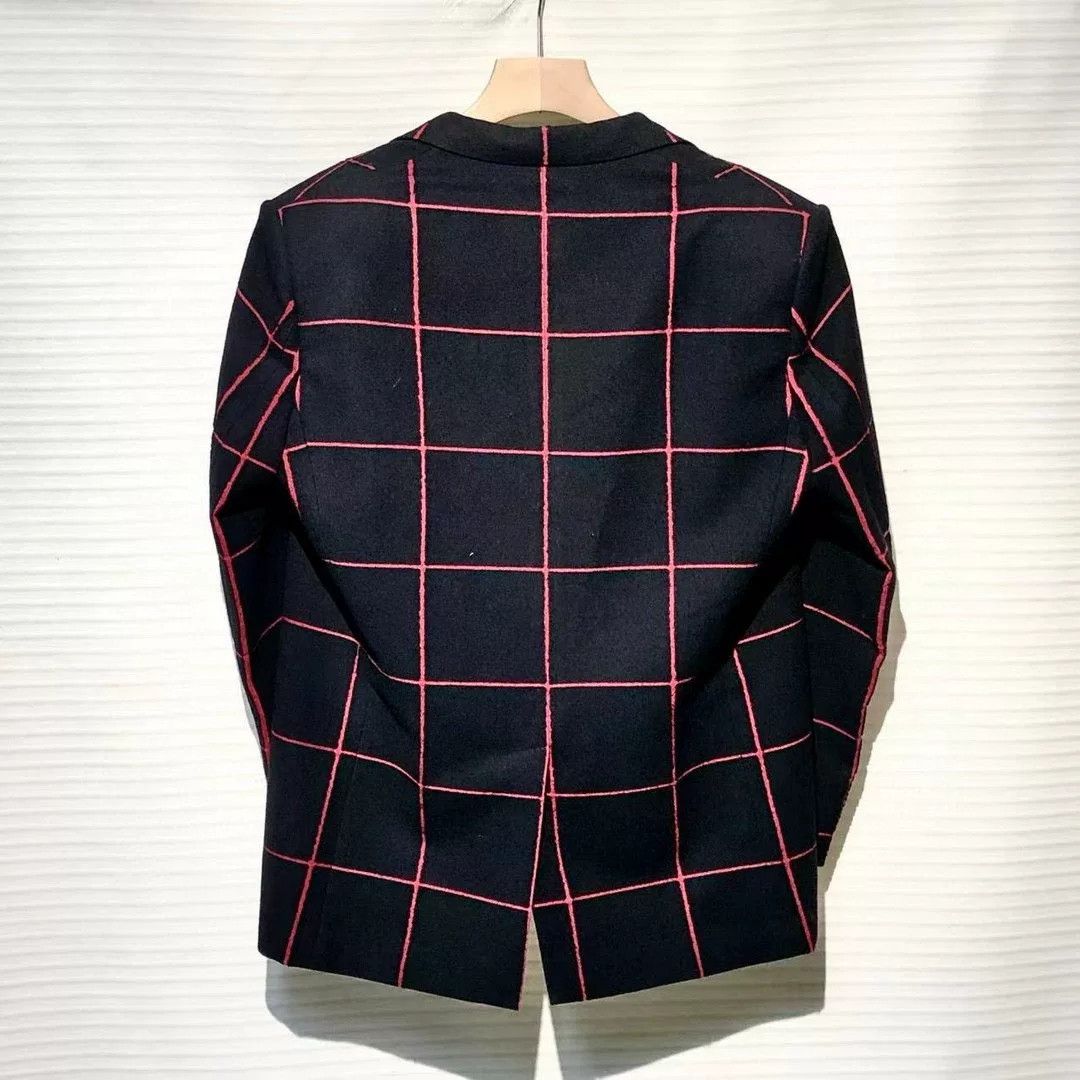 Louis Vuitton Louis Vuitton Wool Blend Check Blazer Size US M / EU 48-50 / 2 - 2 Thumbnail