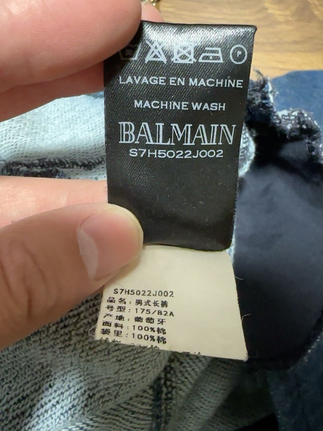 Balmain Balmain Washed Vintage Blue Casual Sweatpants Size US 34 / EU 50 - 6 Thumbnail