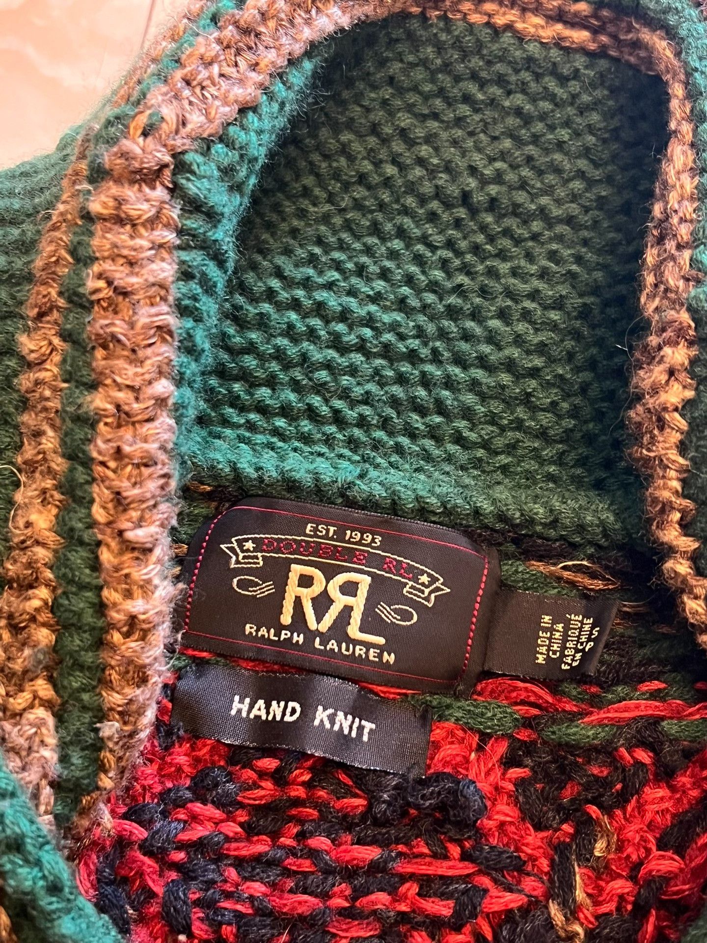 RRL Ralph Lauren RRL Hand Knit Christmas Reindeer Cardigan Size US S / EU 44-46 / 1 - 3 Thumbnail