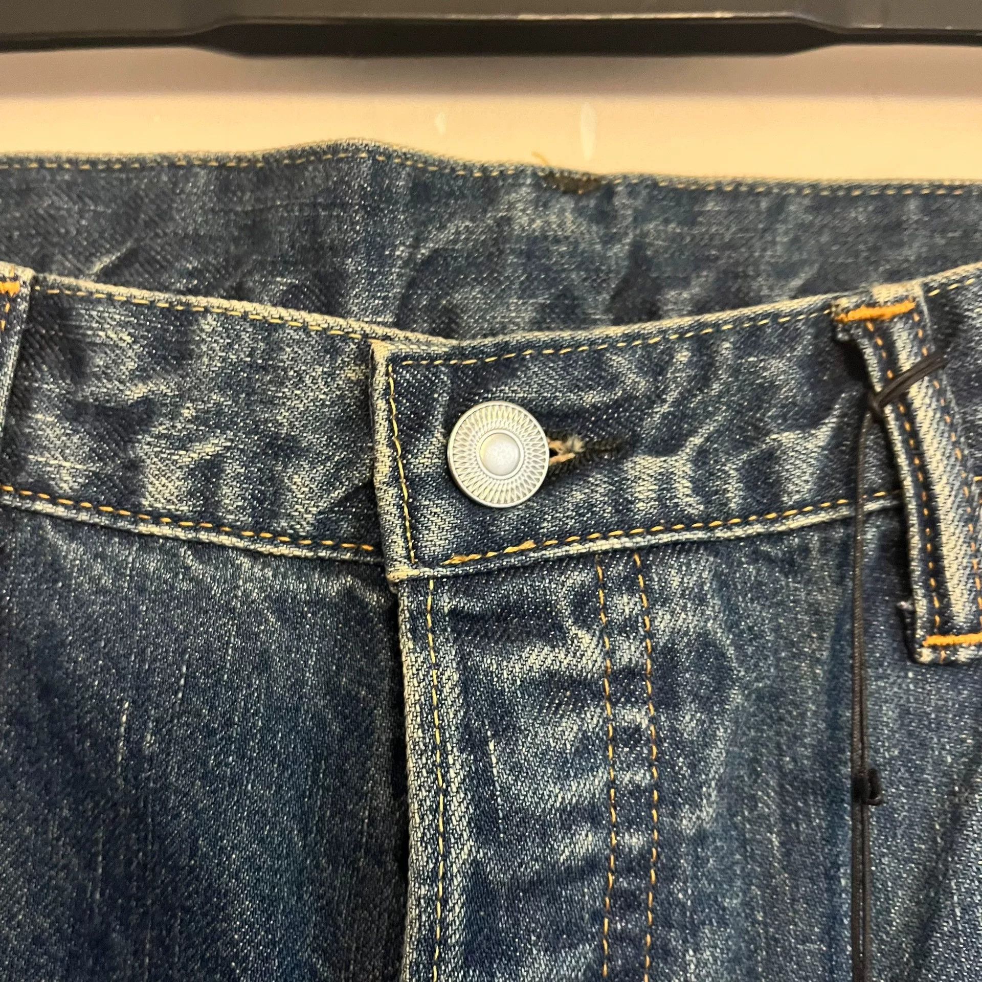A.PRESSE Presse Washed Denim Wide Pants Size US 36 / EU 52 - 5 Thumbnail