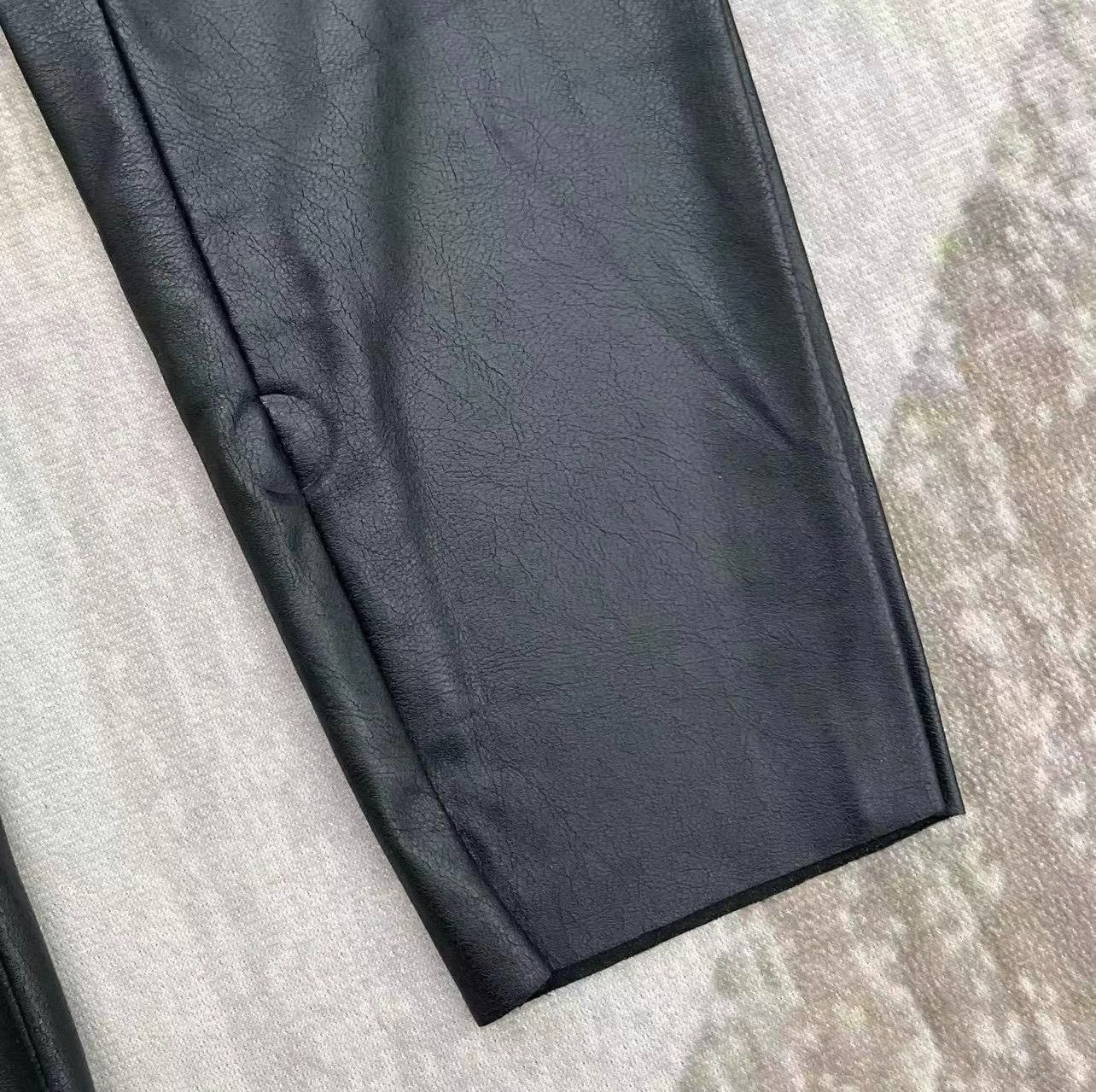 Zucca Zucca Japan Distressed Leather Leggings Size 26" / US 2 / IT 38 - 8 Thumbnail