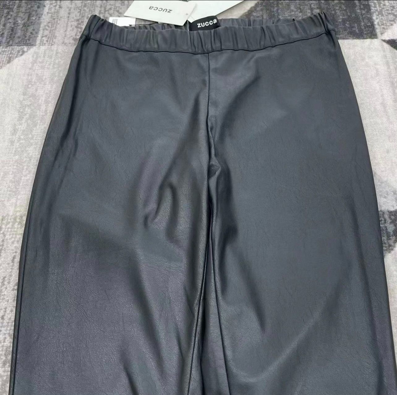 Zucca Zucca Japan Distressed Leather Leggings Size 26" / US 2 / IT 38 - 2 Thumbnail
