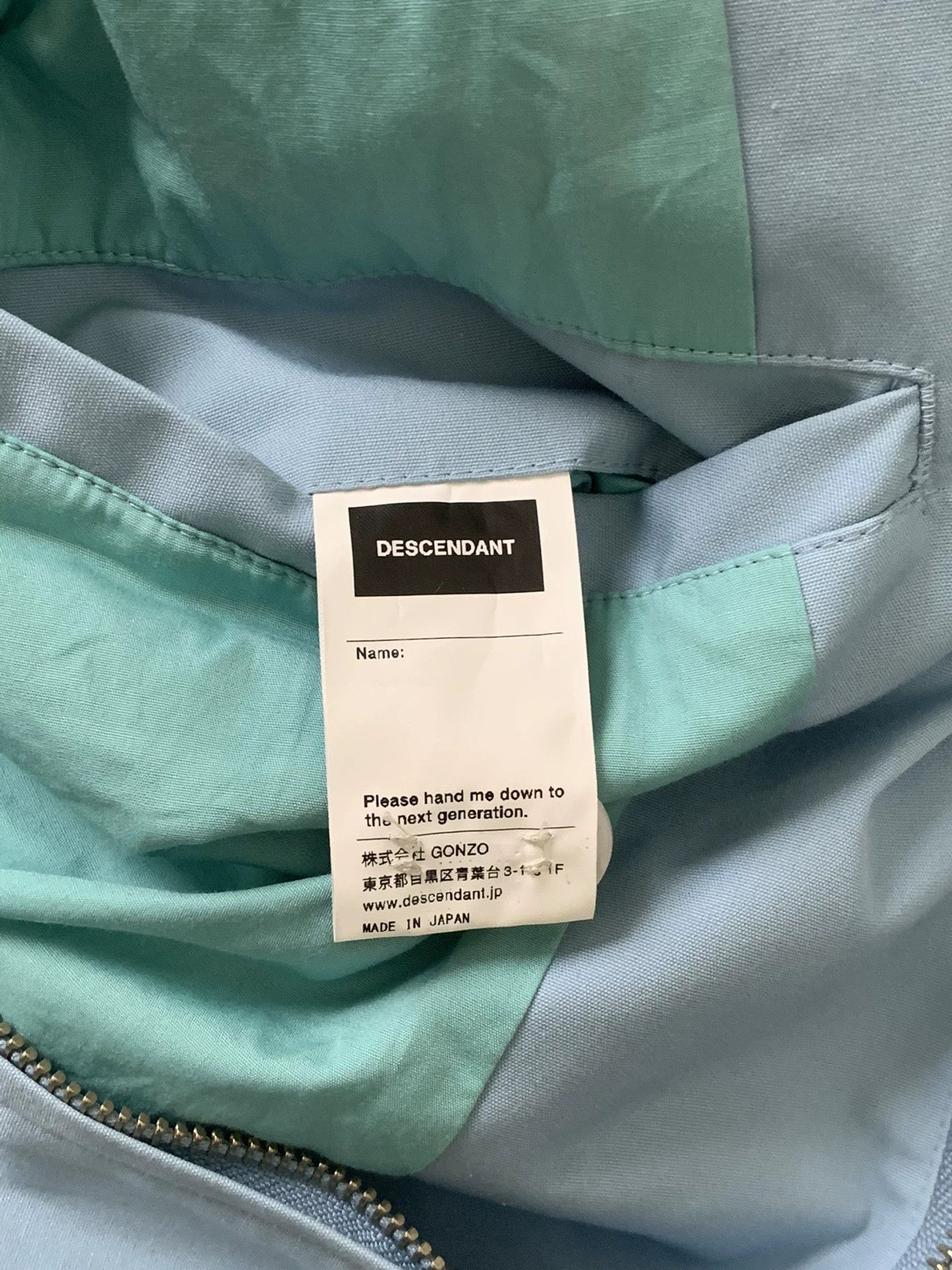 Descendant Descendant DCDT 18SS Drizzler Jacket Size US L / EU 52-54 / 3 - 4 Thumbnail