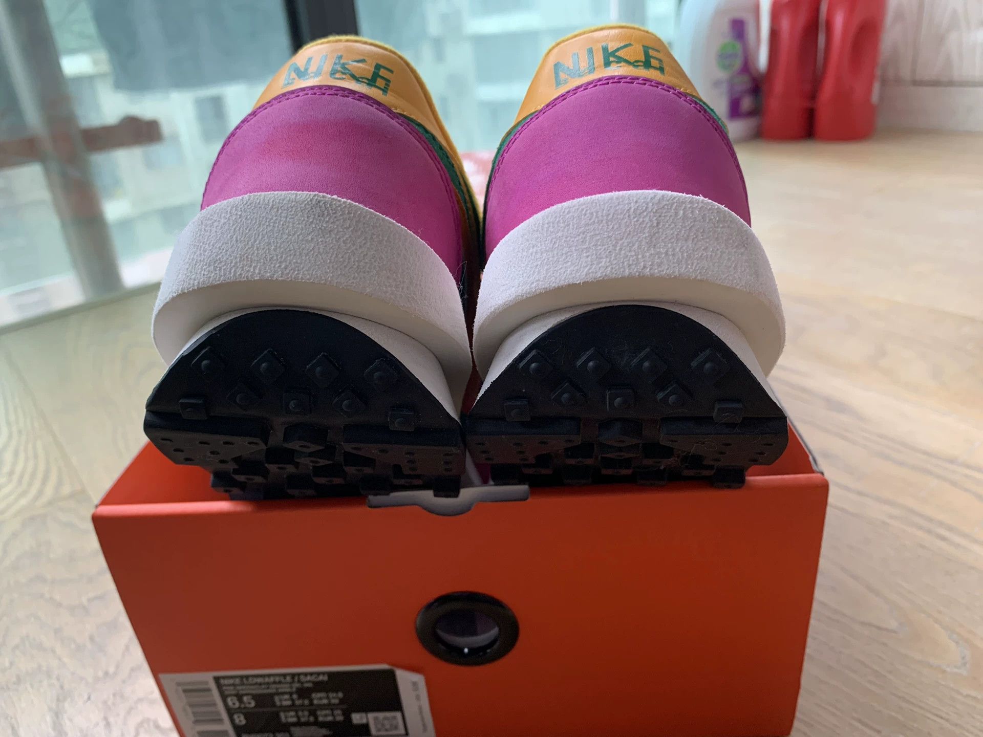 Sacai Sacai Nike Waffle Pink Green Size US 8 / IT 38 - 4 Thumbnail